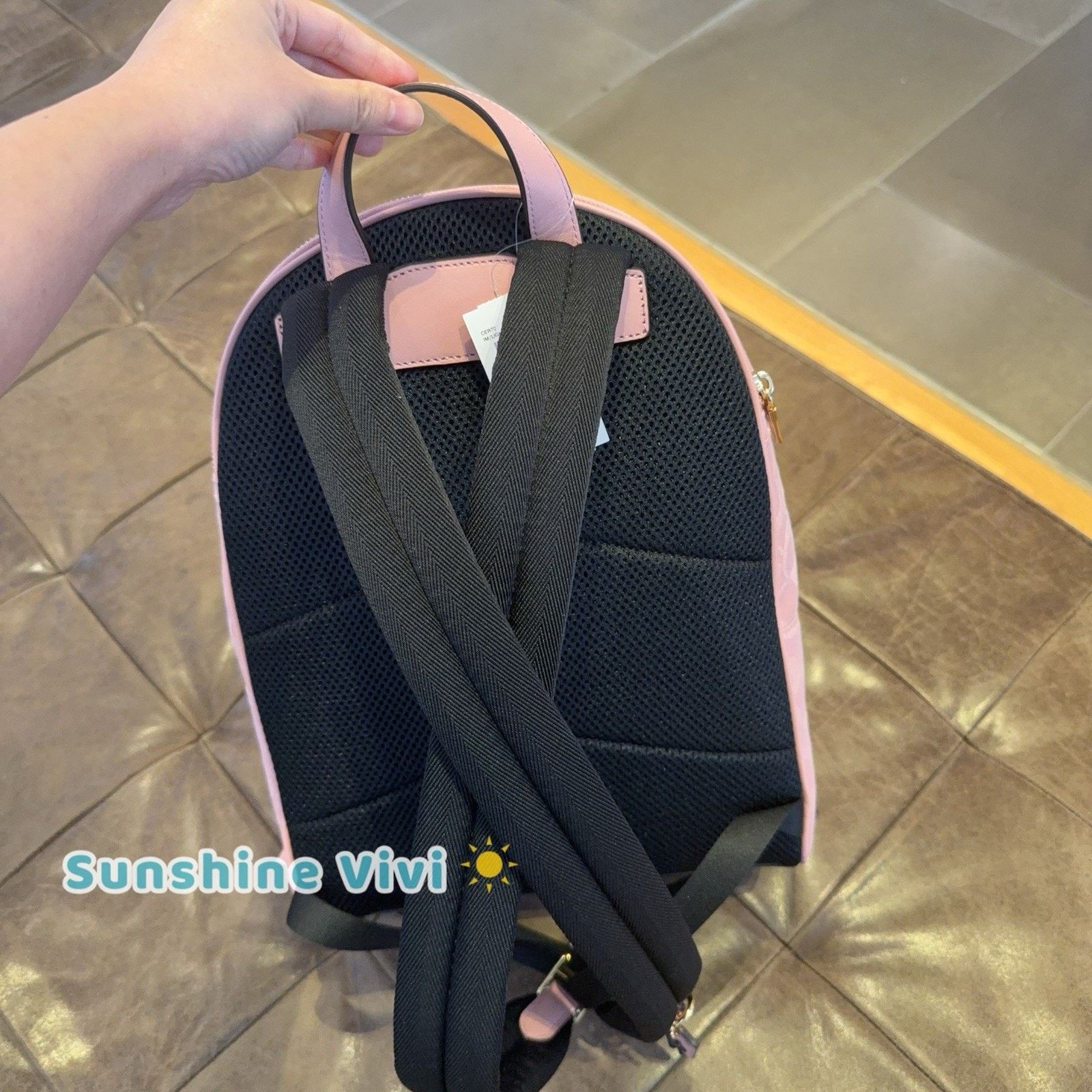 Coach NWT Coach CER70 Taylor Backpack Denim Leather Light Pink Size ONE SIZE - 5 Thumbnail