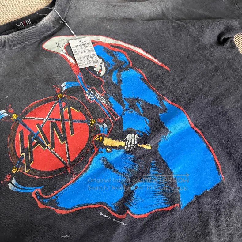 Saint Michael Saint Michael Death Sickle Contract Washed Old Short Sleev Size US M / EU 48-50 / 2 - 3 Thumbnail