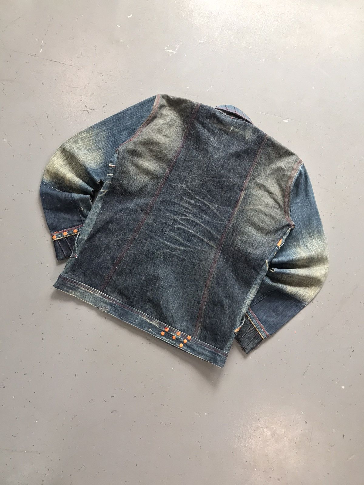 Designer × Vintage Vintage custom crazy patterns embroidered denim jacket Size US XXS / EU 40 - 9 Thumbnail