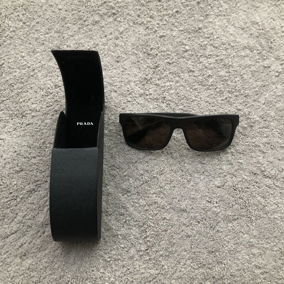 image of Italian Designers Prada Spr18P Sunglasses in Black, Men's