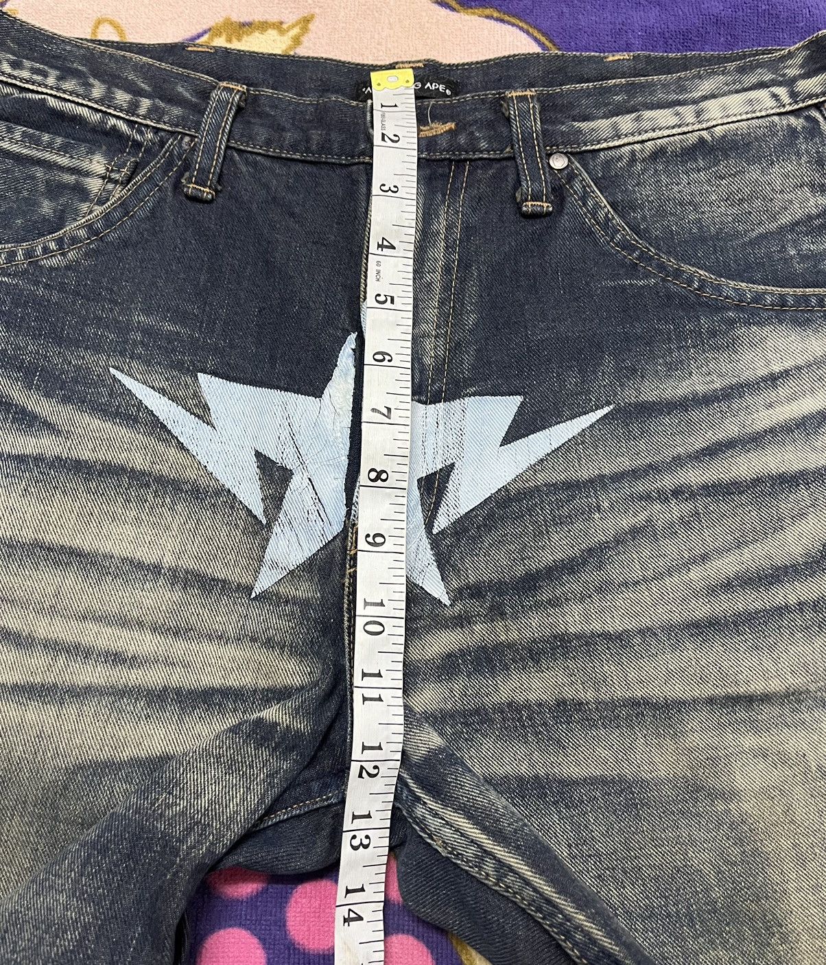 Bape A BATHING APE Made in Japan Selvedge Denim Size US 33 - 19 Thumbnail