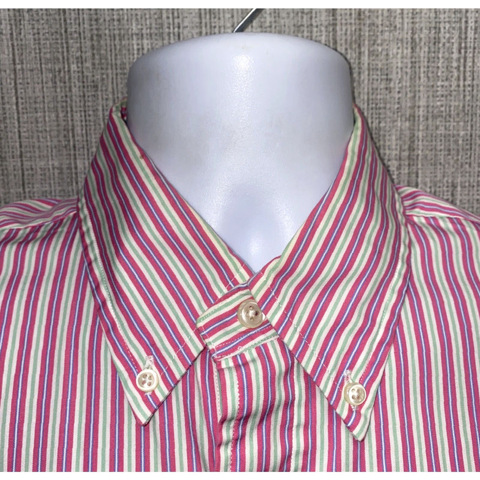 Ralph Lauren Ralph Lauren Shirt Mens Pink Custom Fit Long Sleeve Button-Front Dress 16 Regular Button-Down Collar Pants? Size 42R - 3 Thumbnail