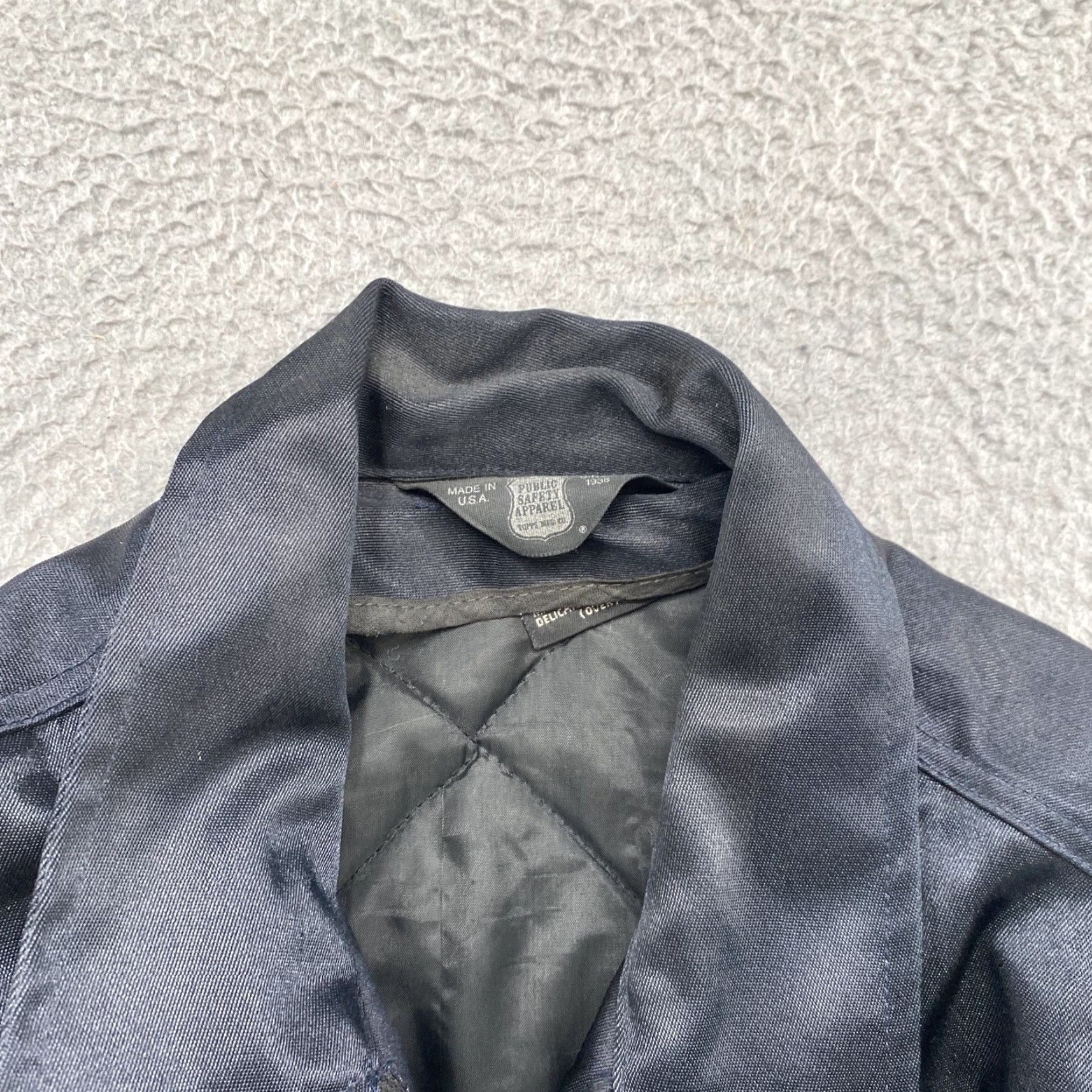 Vintage Public Safety Apparel Thinsulate Bomber Jacket Navy Blue 44R Men Short Jacket Windproof Zipper Pockets Size US S / EU 44-46 / 1 - 4 Thumbnail