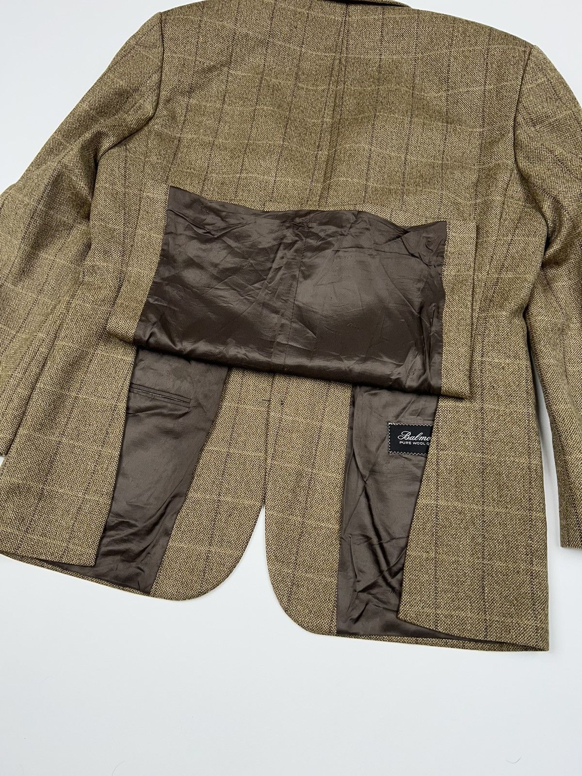Vintage × Yves Saint Laurent Yves Saint Laurent Wool Blazer Brown Jacket Size 44R - 16 Thumbnail