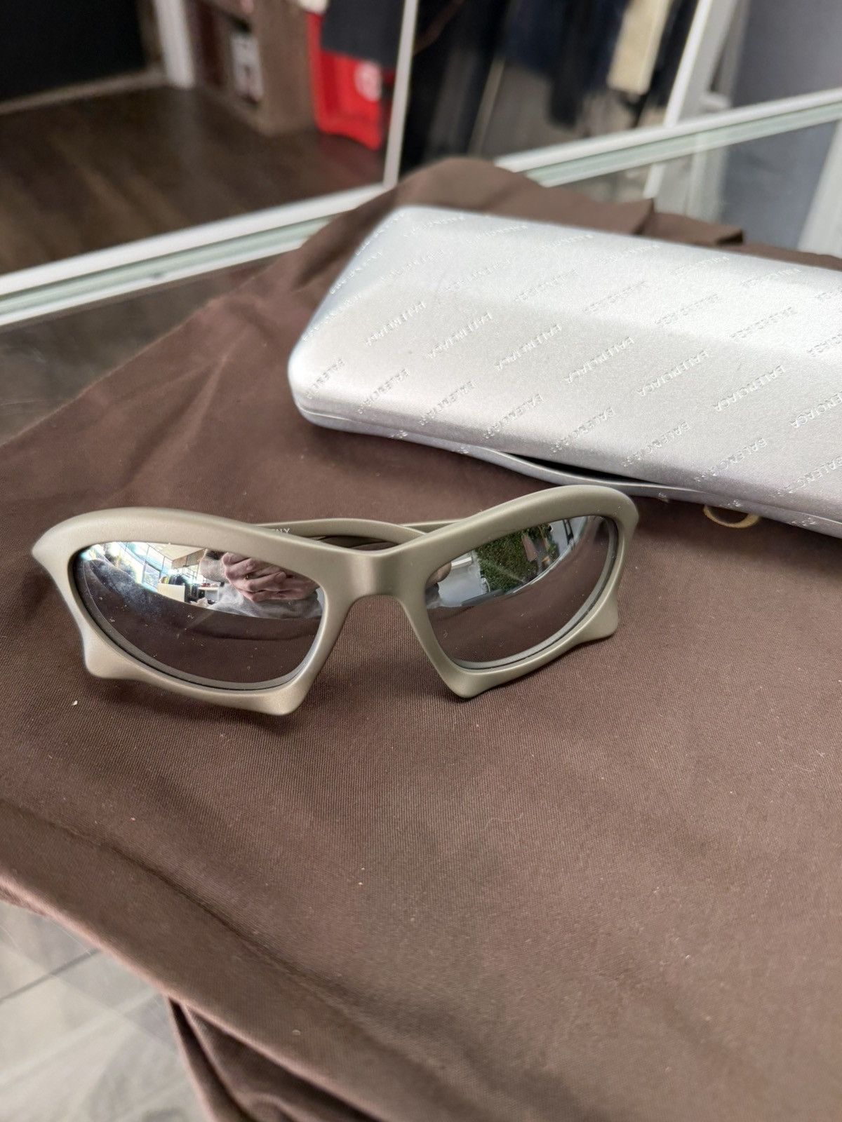 Balenciaga BAT RECTANGLE SUNGLASSES Size ONE SIZE - 1 Thumbnail