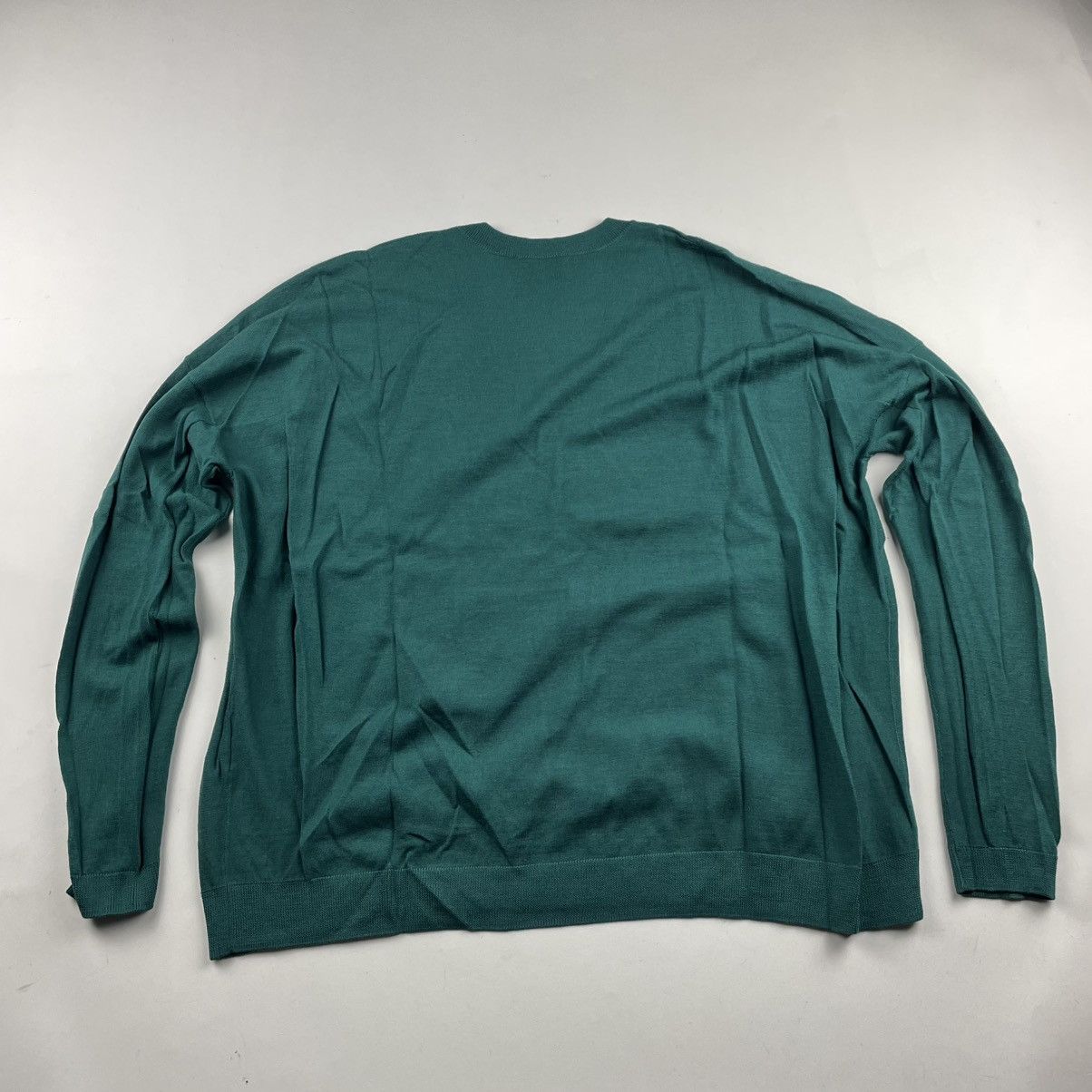 A.P.C. A.P.C. V Neck Merino Wool Pullover Sweater Green S Oversized Size US M / EU 48-50 / 2 - 8 Thumbnail