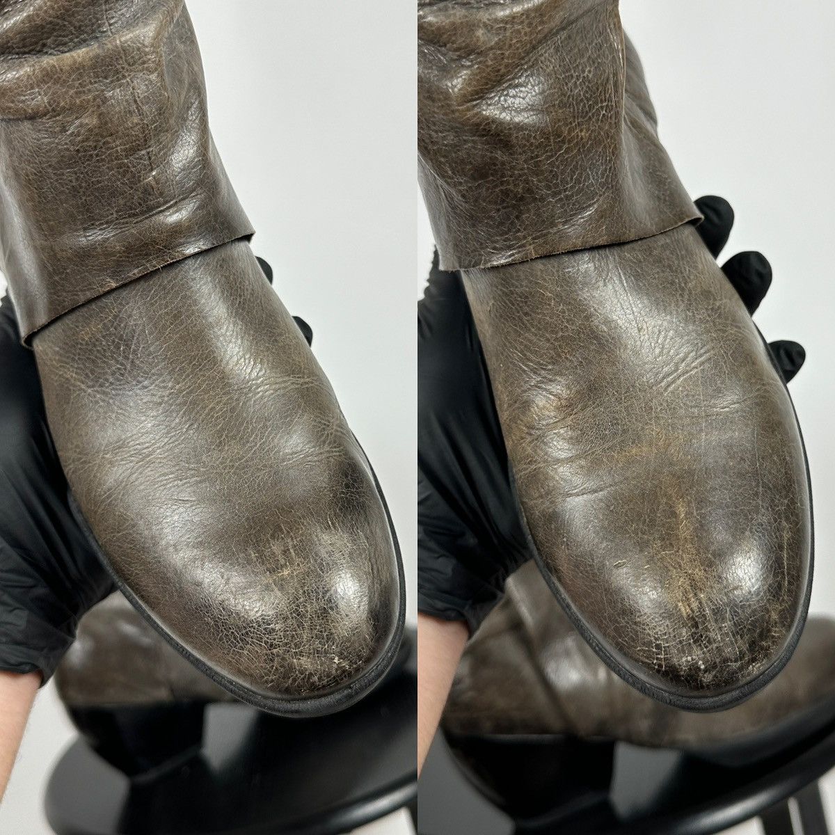 A.S.98 A.S.98. Airstep Leather Biker Ankle Boots Size US 11 / IT 41 - 23 Thumbnail