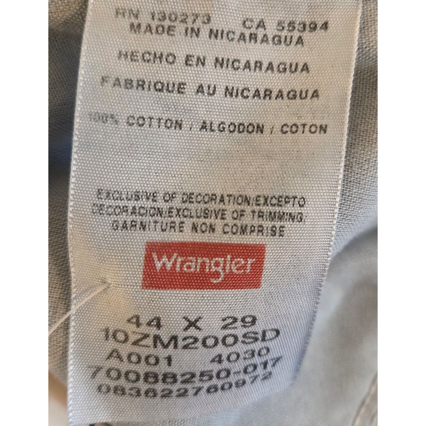 Wrangler Wrangler Men's Jeans - Blue - Size 44x29 - Great Condition! Size US 44 / EU 60 - 6 Thumbnail
