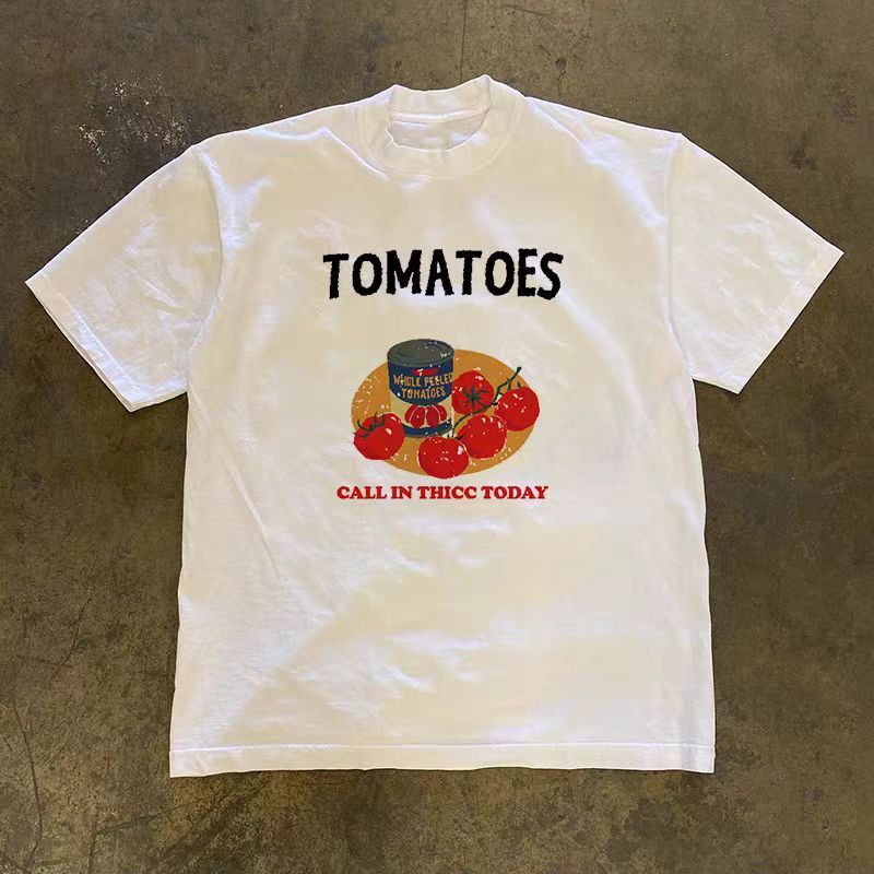 Vintage White washed vintage tomato print t-shirt Size US M / EU 48-50 / 2 - 1 Thumbnail