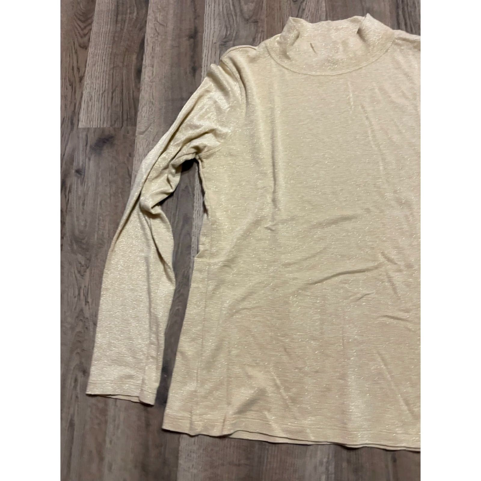 Vintage White Stag Shirt Women's Size Small Yellow Long Sleeve Mock Neck Shirt S Womens Yellow Long Sleeve Mock Neck Modern Casual 90s? Size S / US 4 / IT 40 - 3 Thumbnail