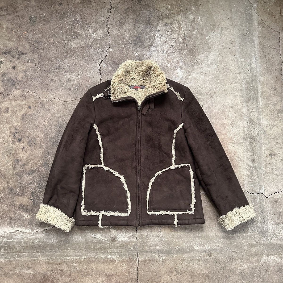 If Six Was Nine Japanese Fur Split Jacket cropped shearling jacket Size XS / US 0-2 / IT 36-38 - 3 Thumbnail