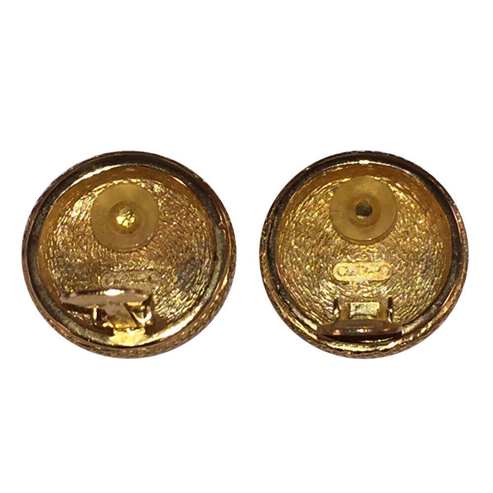 Dior Christian Dior Simulated Lapis Cabochon Granulated Earrings Size ONE SIZE - 5 Thumbnail