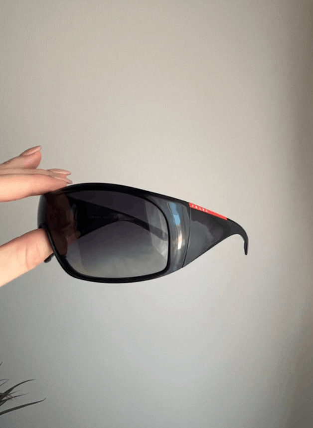 Prada PRADA Sunglasses Sport Metal Shield Oval Flame Star Size ONE SIZE - 2 Thumbnail