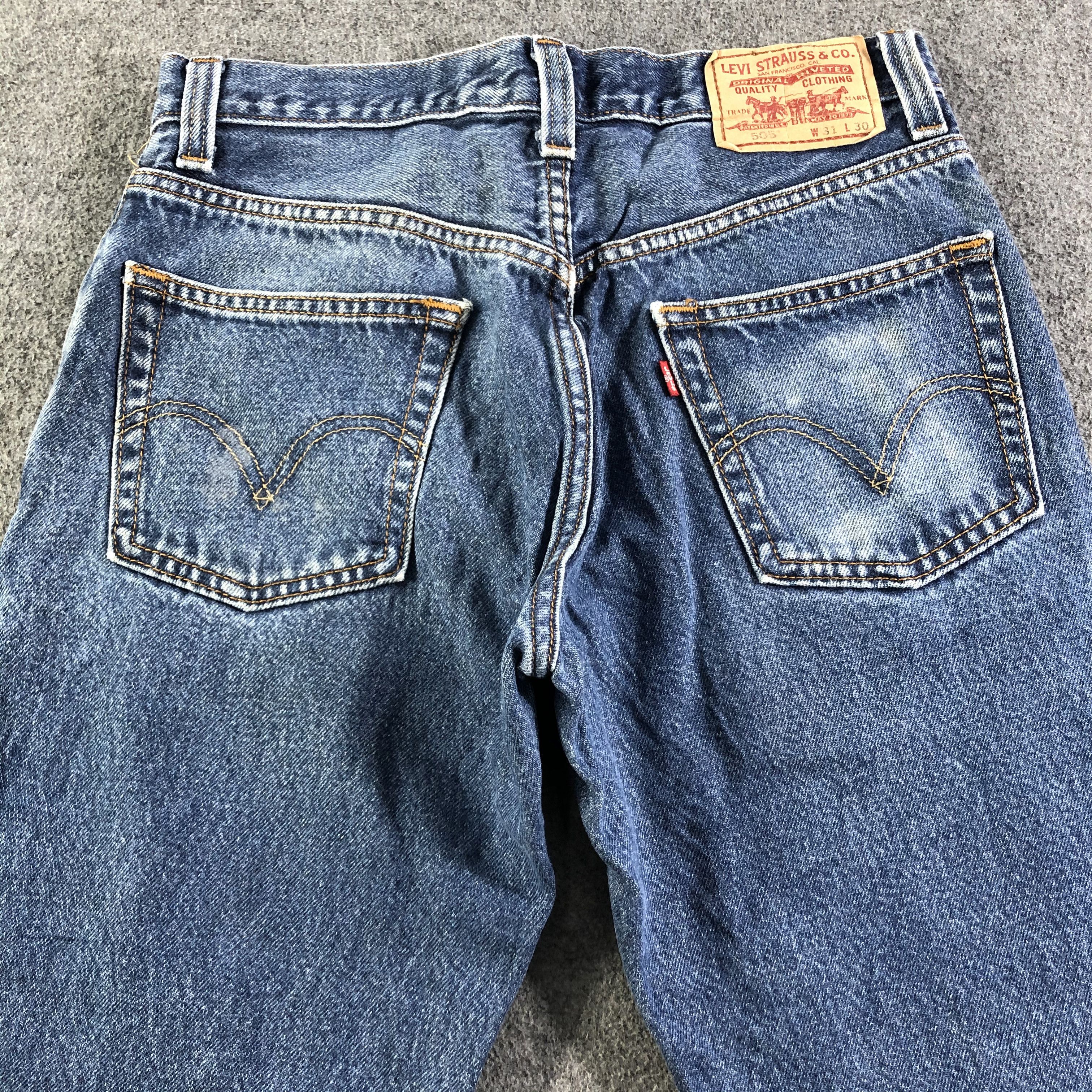 Levi's Vintage Blue Wash Levis 505 Jeans-J3082 Size US 30 / EU 46 - 4 Thumbnail