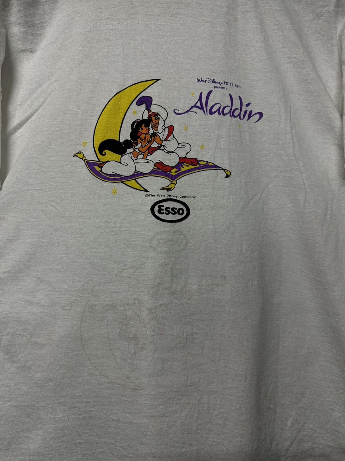 Cartoon Network × Vintage Vintage 90s The Walt Disney Aladdin Single Stitch Tee Size US M / EU 48-50 / 2 - 2 Thumbnail