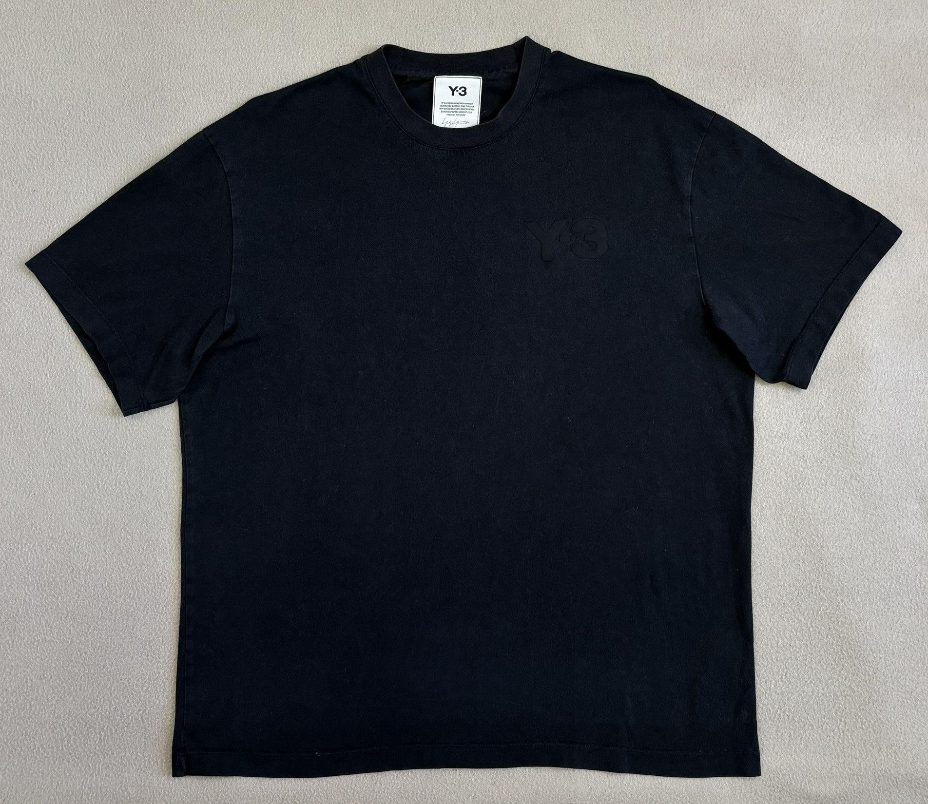 Adidas × Y-3 × Yohji Yamamoto Y-3 Adidas T-Shirt black clasic logo medium Size US M / EU 48-50 / 2 - 5 Thumbnail