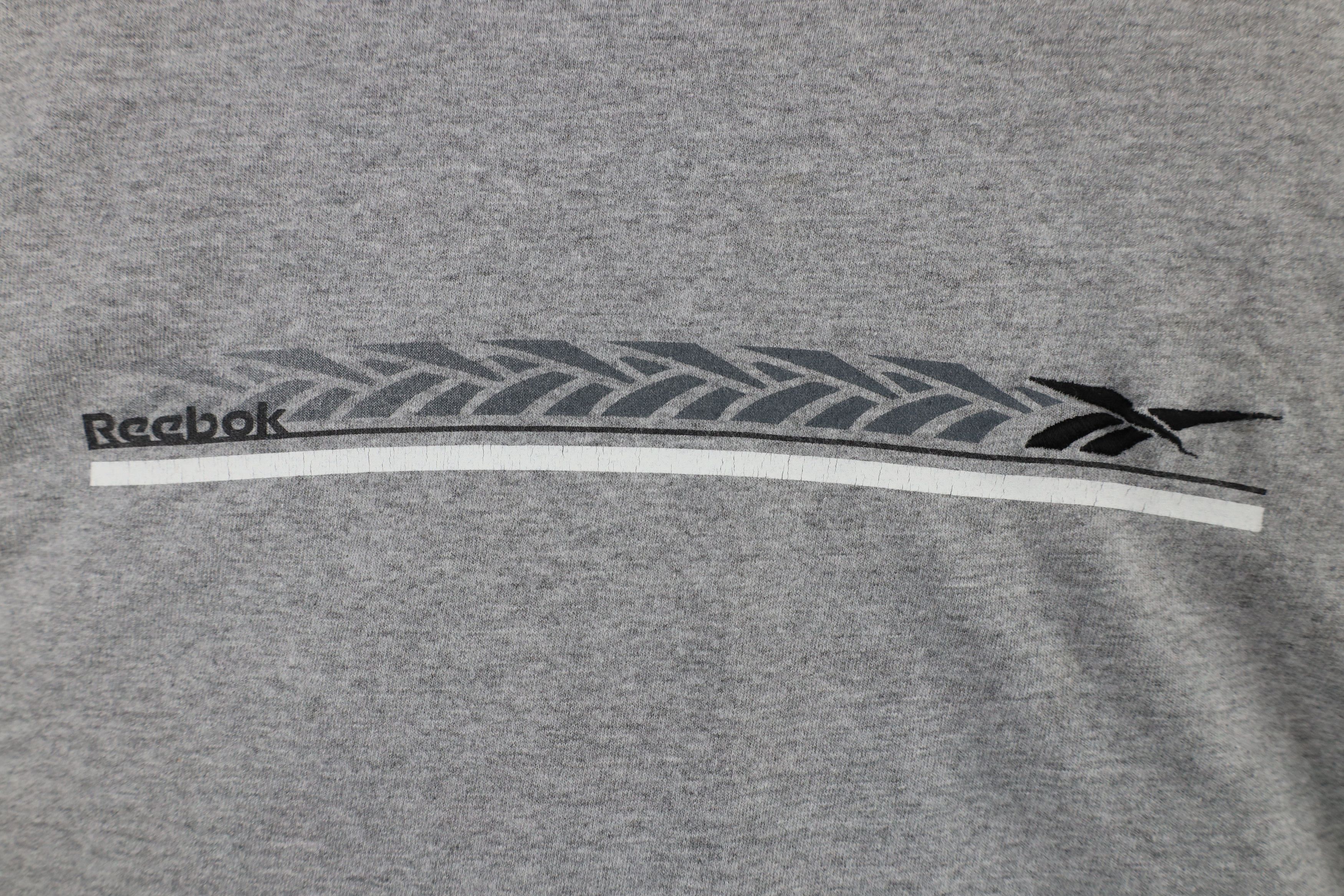 Reebok × Vintage Vintage 90s Reebok Long Sleeve T-Shirt Heather Gray USA Size US M / EU 48-50 / 2 - 4 Thumbnail