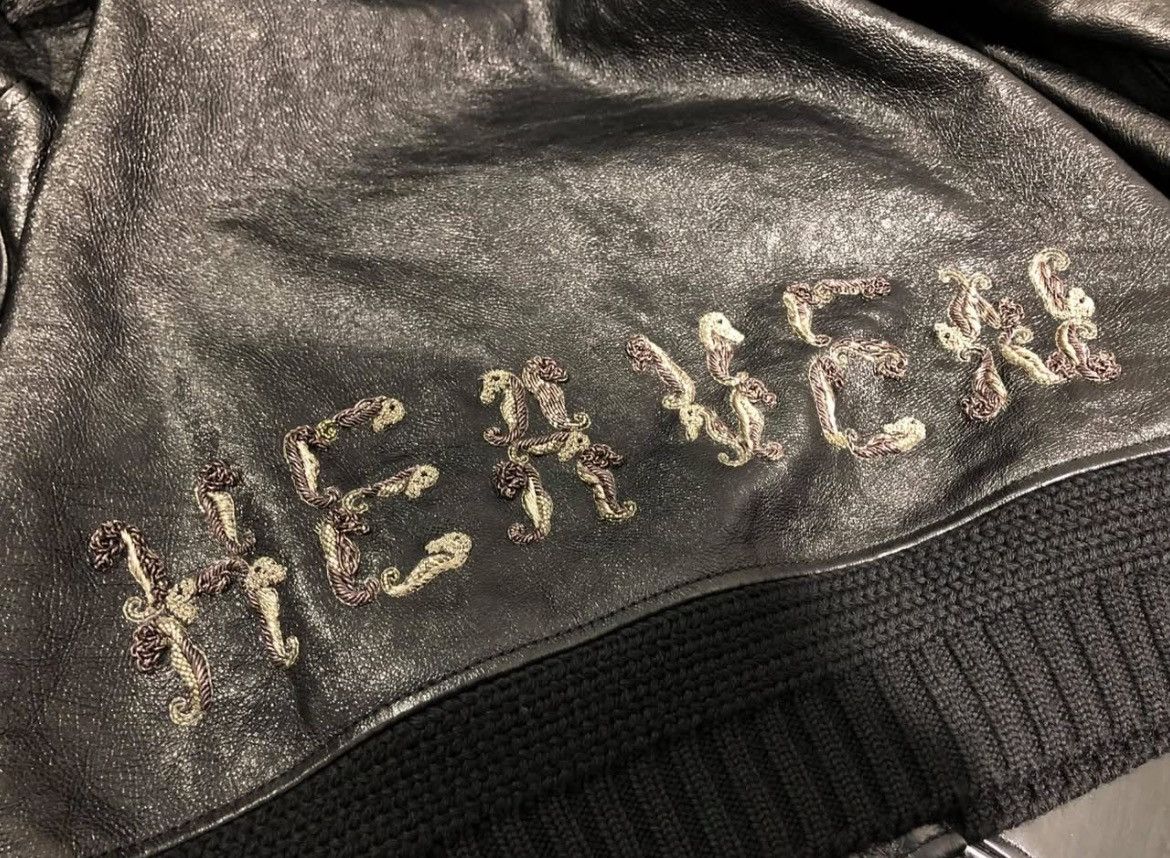 Saint Laurent Paris 18SS HEAVEN Embroidered Aivator Leather Jacket sz50 Size US M / EU 48-50 / 2 - 6 Thumbnail