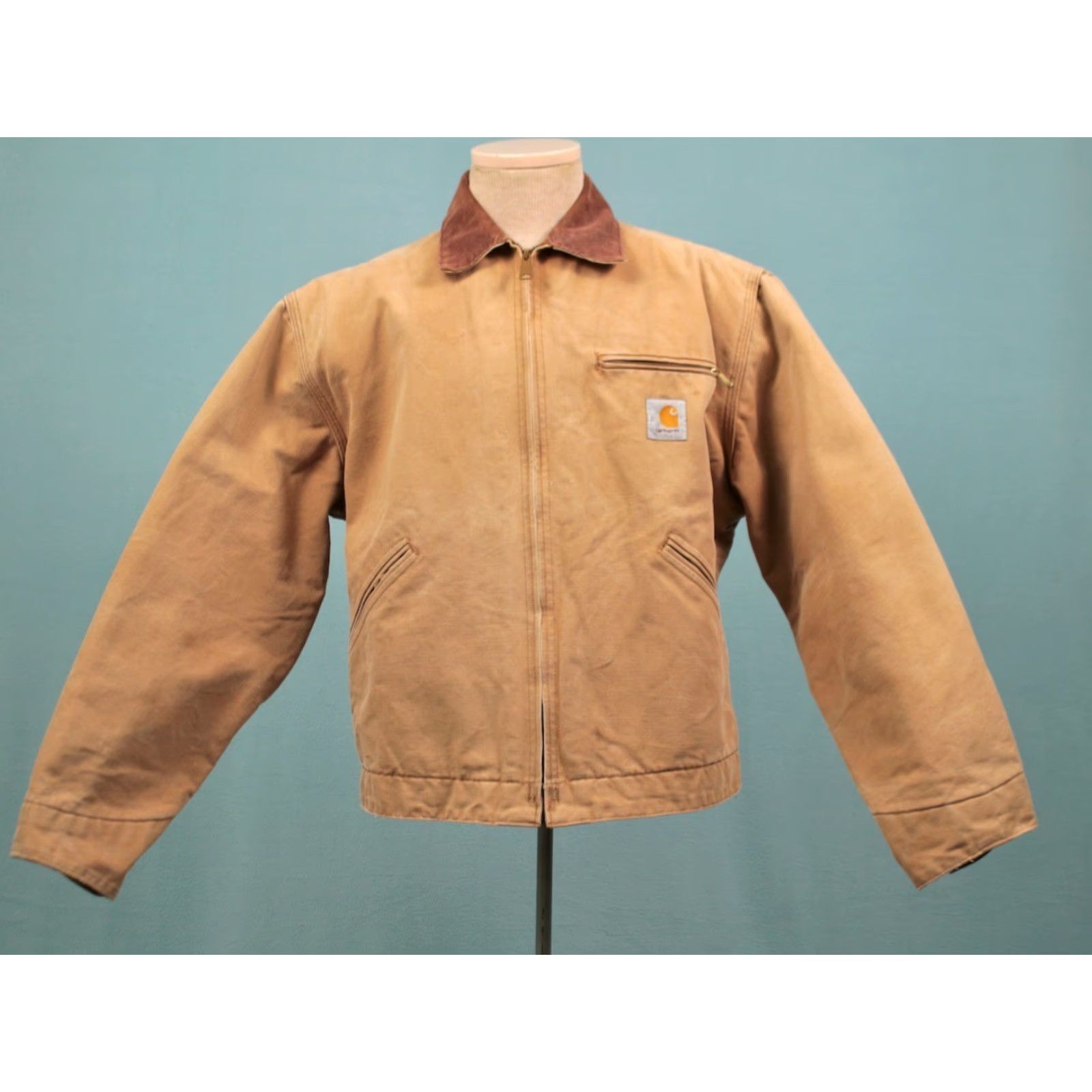 Carhartt Vintage Carhartt Work Jacket Beige Canvas 1990s 90s Interstellar Detroit Blanket Lined Men’s L Size Mens Size US L / EU 52-54 / 3 - 2 Thumbnail
