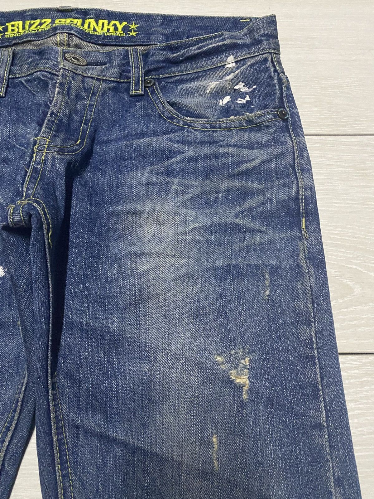 Beauty Beast Vintage Japanese Buzz Spunky Star Flare Repair Jeans Size US 32 / EU 48 - 8 Thumbnail
