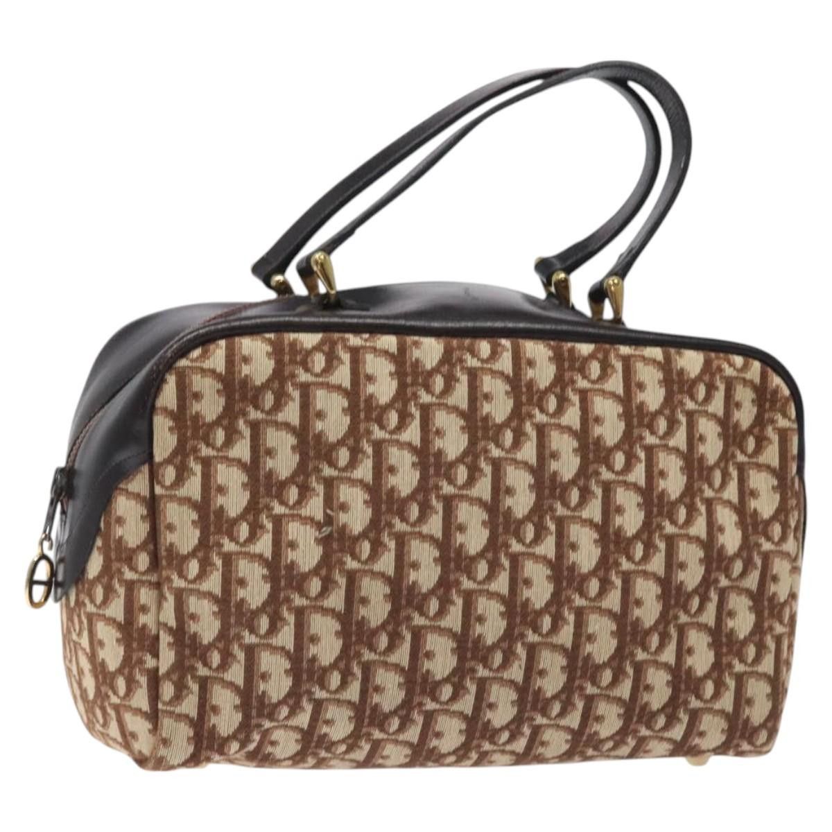 Dior DIOR Trotter Canvas Hand Bag Beige Gold Size ONE SIZE - 1 Thumbnail