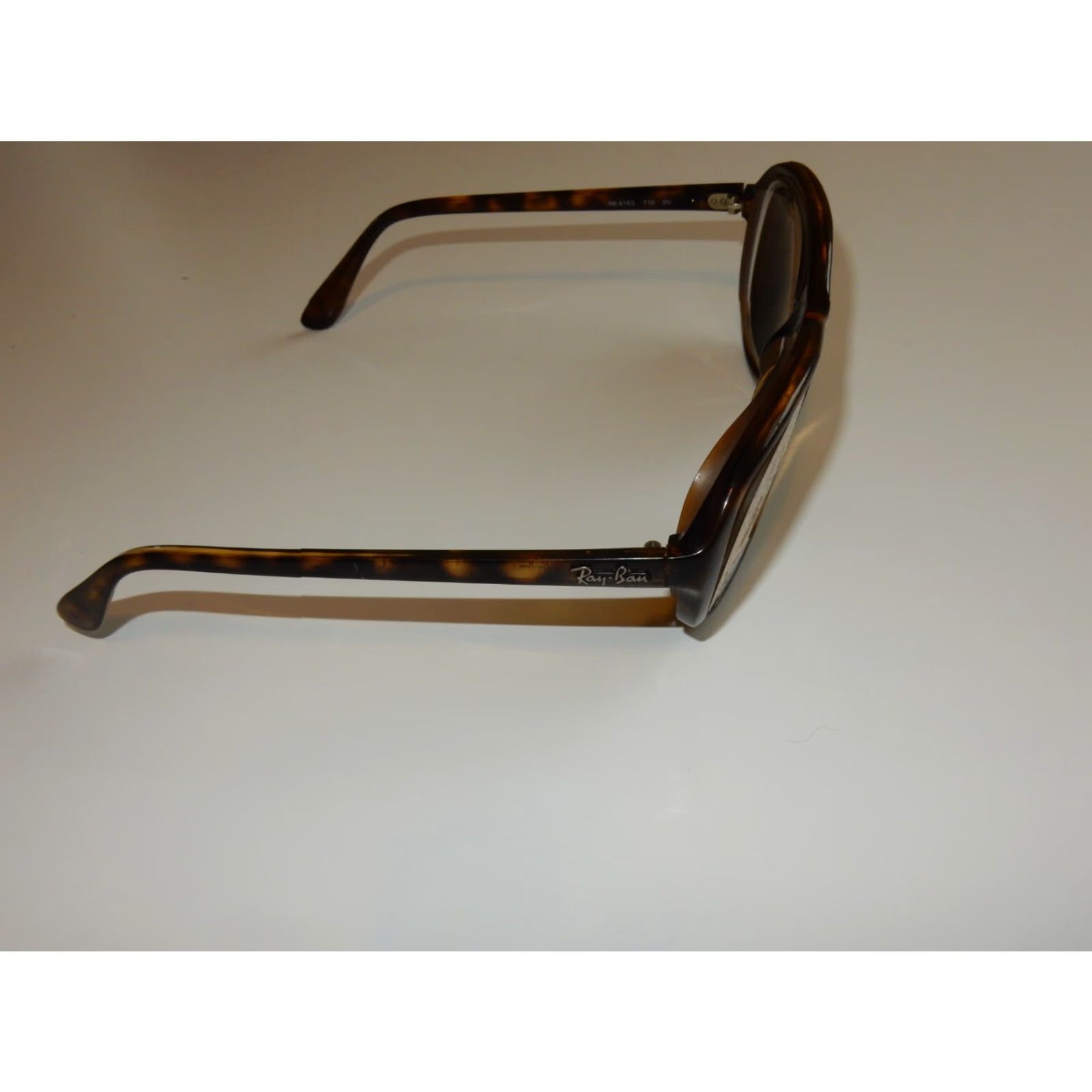 Vintage Ray-Ban Sunglasses Frames 4153 710 Ladies Brown Prescription Small Scratches Size ONE SIZE - 3 Thumbnail