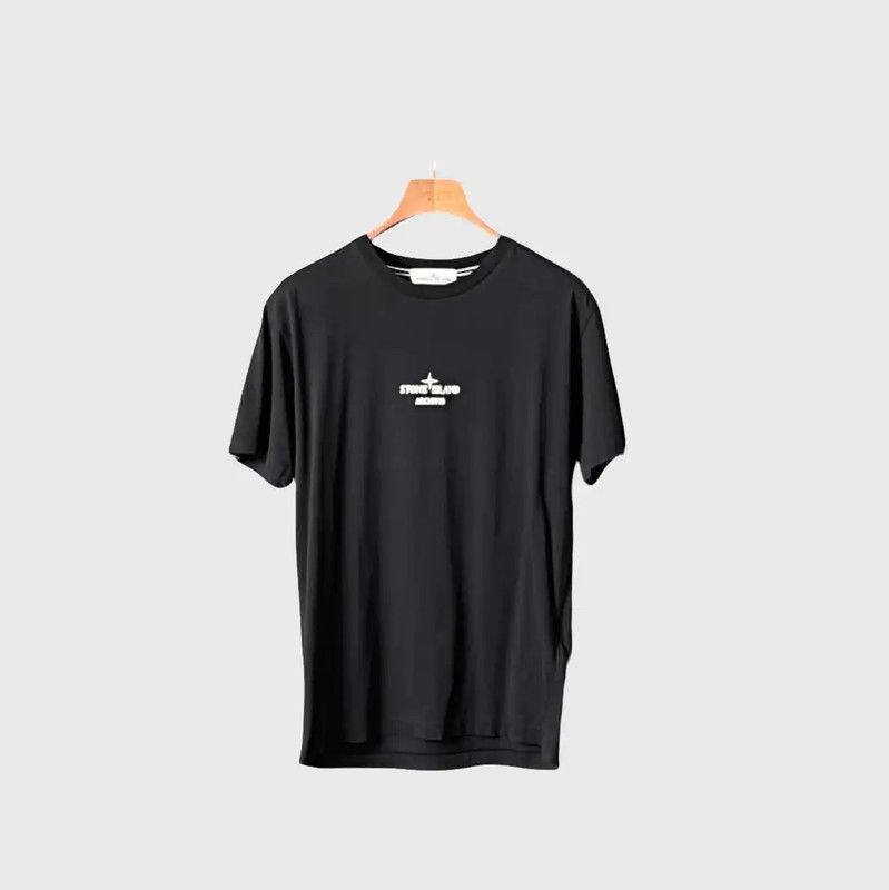 Stone Island Stone Island Black Logo Short Sleeve T-Shirt 0089 Size US M / EU 48-50 / 2 - 1 Thumbnail