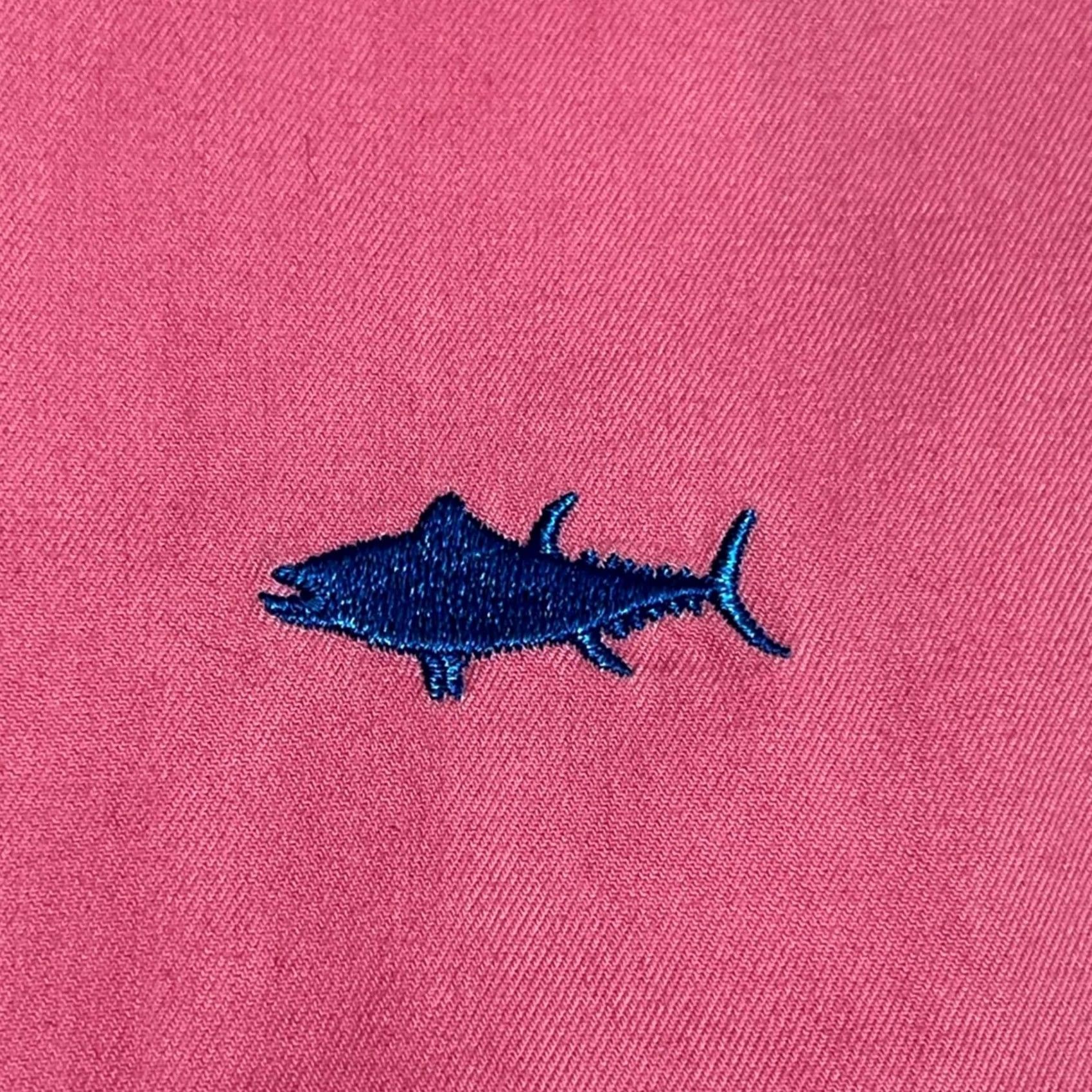 Vineyard Vines VINEYARD VINES Shirt Men 28 Salmon Chino Embroidered Fish Sharks 28 Size US 28 / EU 44 - 3 Thumbnail