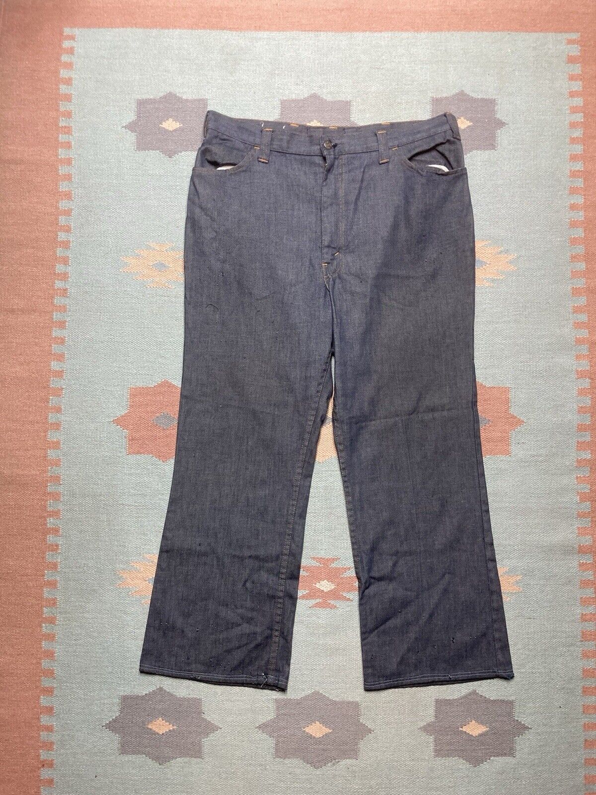 Levi's × Vintage 1970s Levi’s big E jeans 546 orange tab bootcut dark 38x29 Size US 38 / EU 54 - 6 Thumbnail