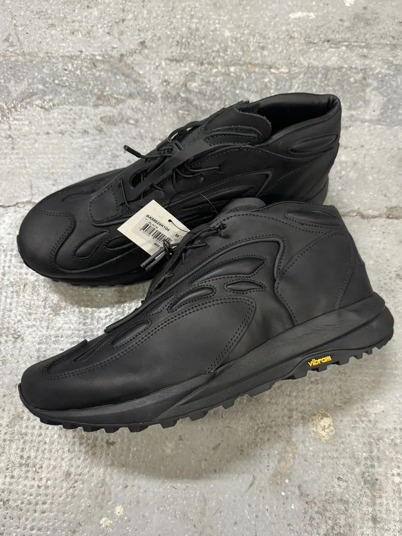 Acne Studios × Vintage Acne Studios Black Akme Military Vibram Horse Leather Sneakers Size US 8 / EU 41 - 6 Thumbnail