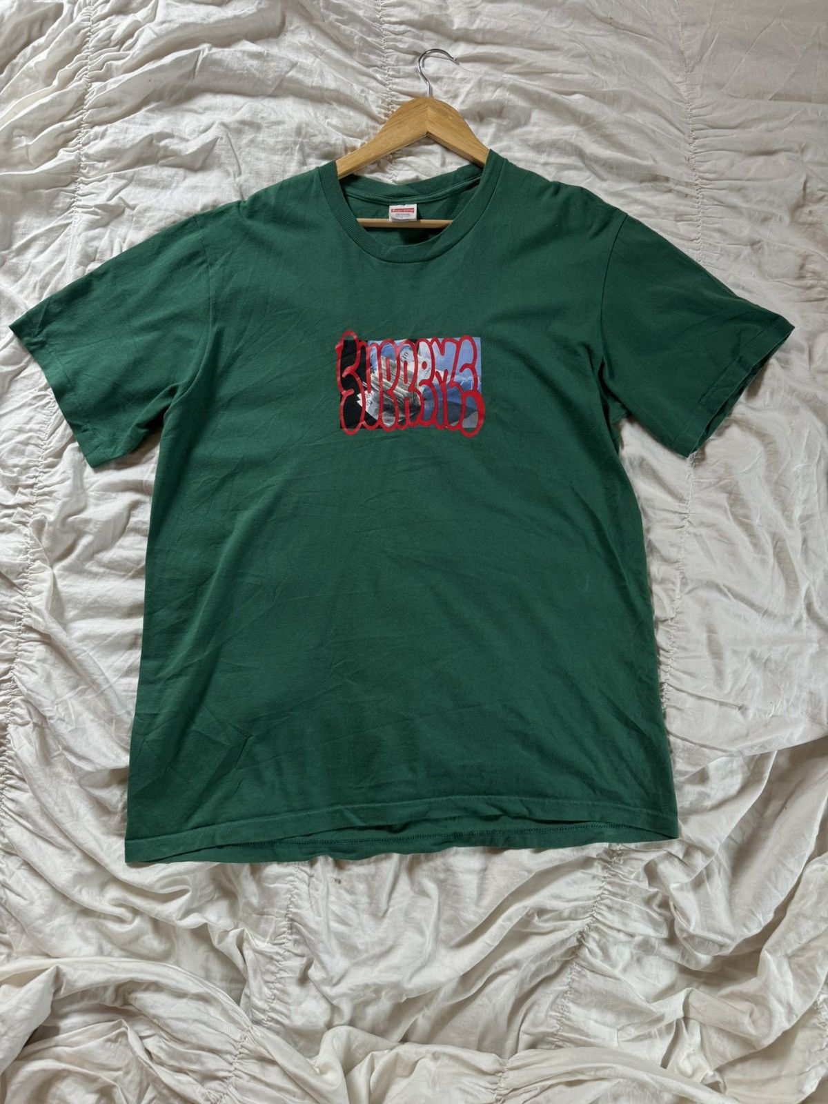 Supreme 2020 Supreme Payment tee green Size US L / EU 52-54 / 3 - 2 Thumbnail