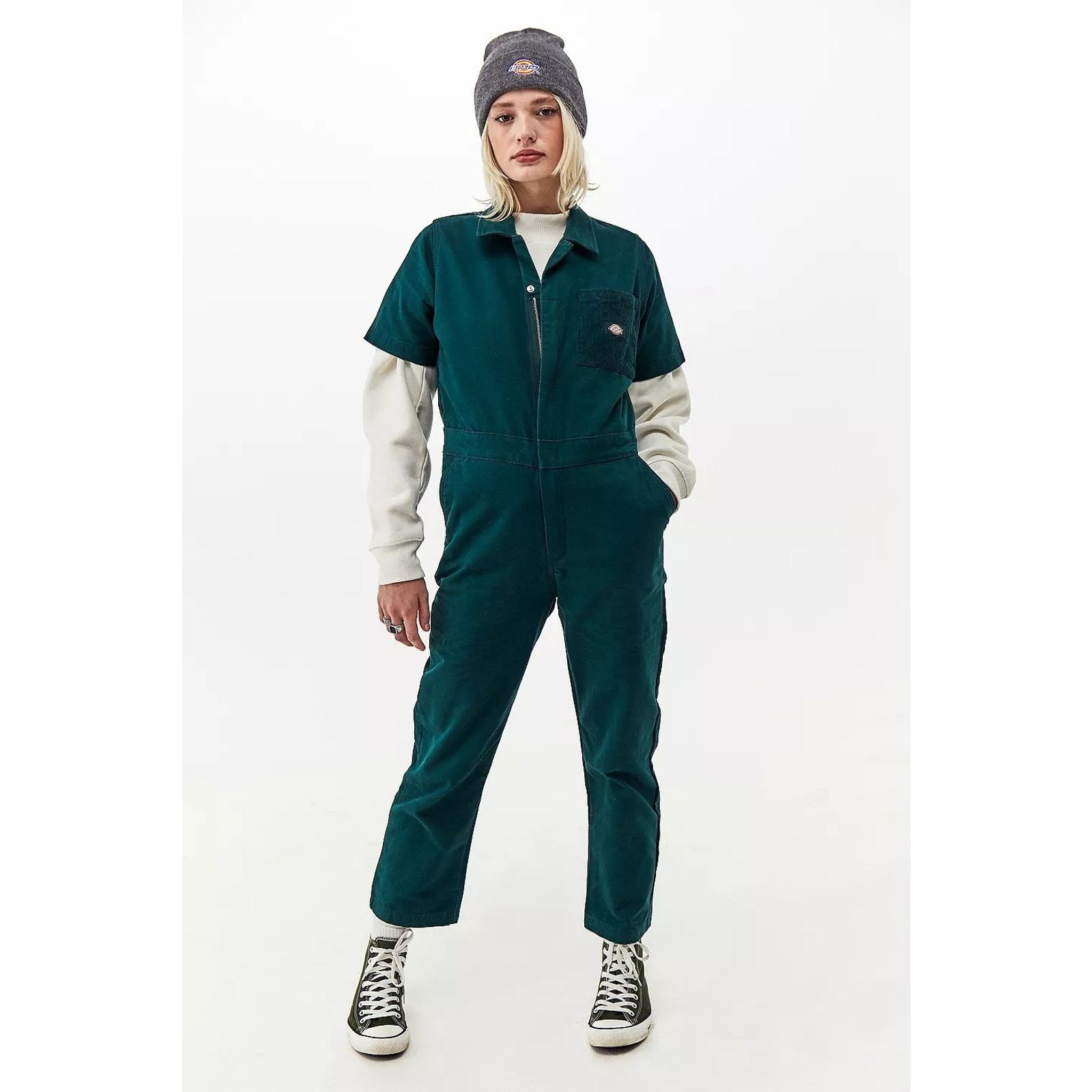 Dickies Dickies forest green reworked corduroy accent coveralls XS Size 27" / US 4 / IT 40 - 3 Thumbnail