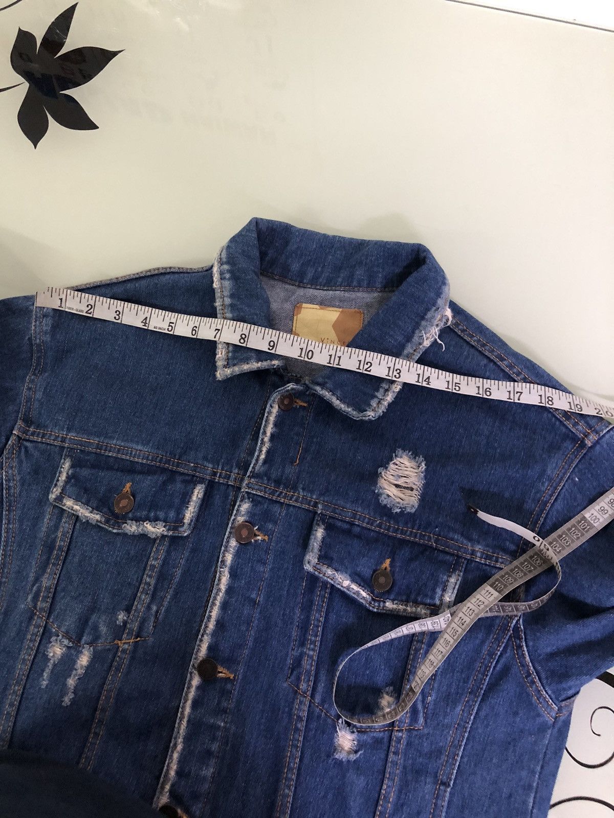 Seditionaries Korean Brans Vincent Punk Distressed Denim Trucker Jacket Size US L / EU 52-54 / 3 - 19 Thumbnail