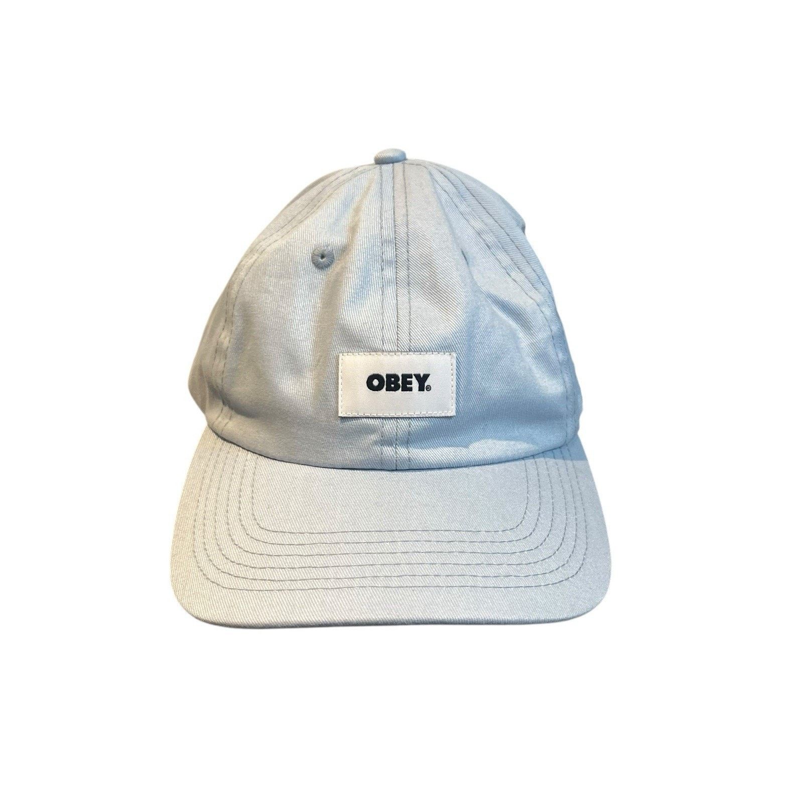 Obey Obey Organic baby blue 6 panel strapback hat NWT Size ONE SIZE - 1 Thumbnail
