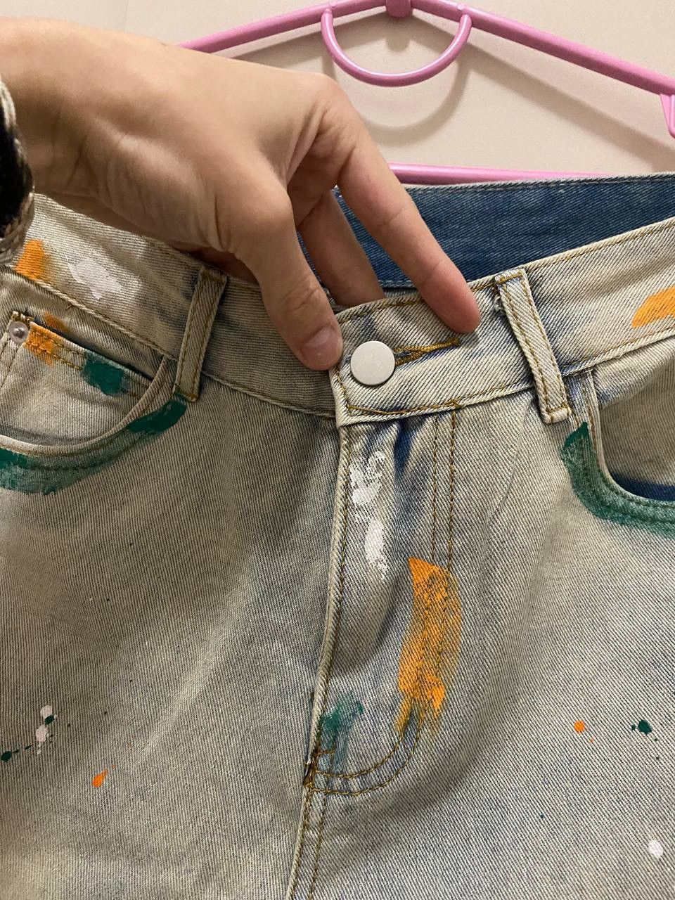 Japanese Brand × Vintage Flared Distressed Painter Jeans Size US 30 / EU 46 - 7 Thumbnail