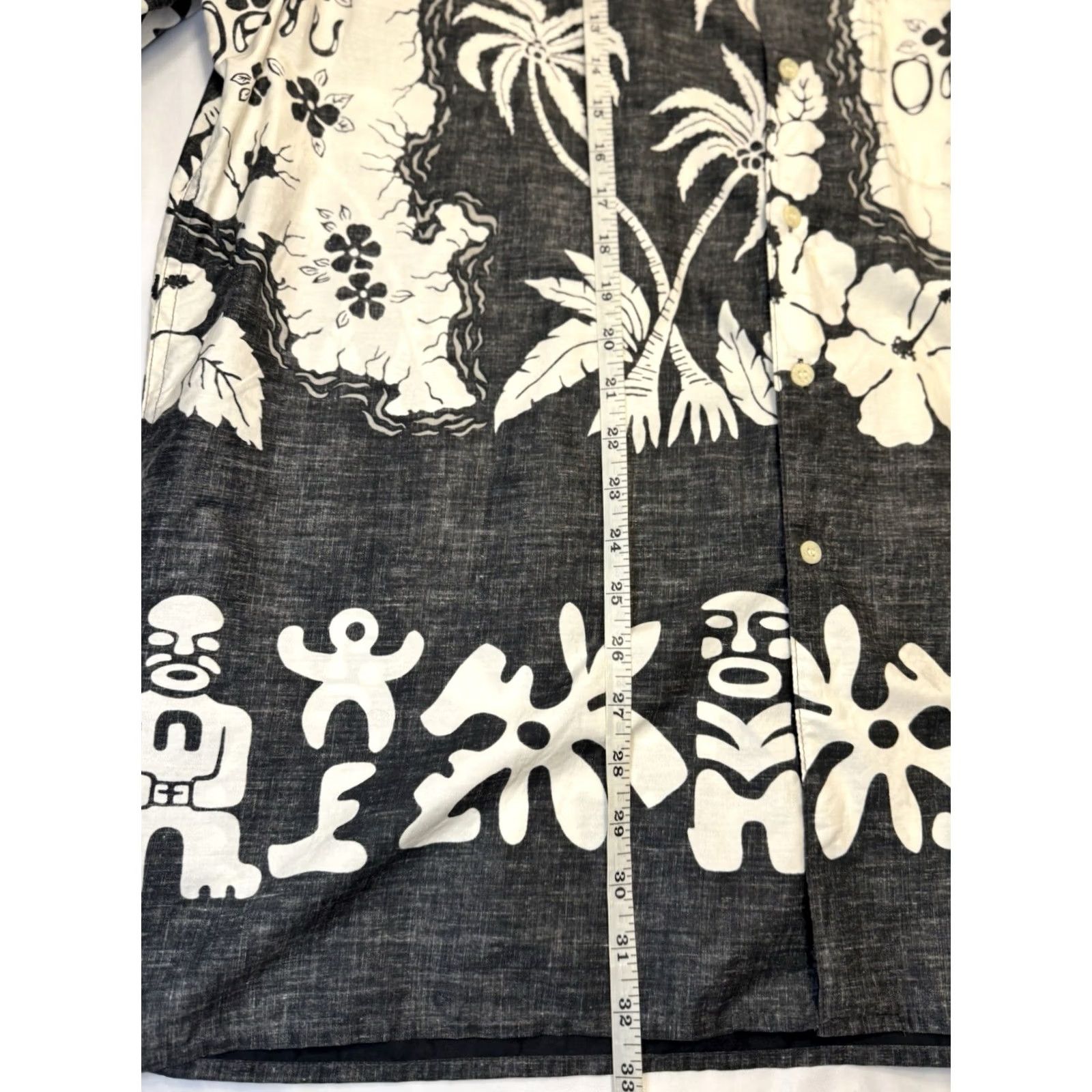 Reyn Spooner VINTAGE Reyn Spooner Hawaiian Shirt Oahu Black Cotton XXL Men Size US XXL / EU 58 / 5 - 6 Thumbnail