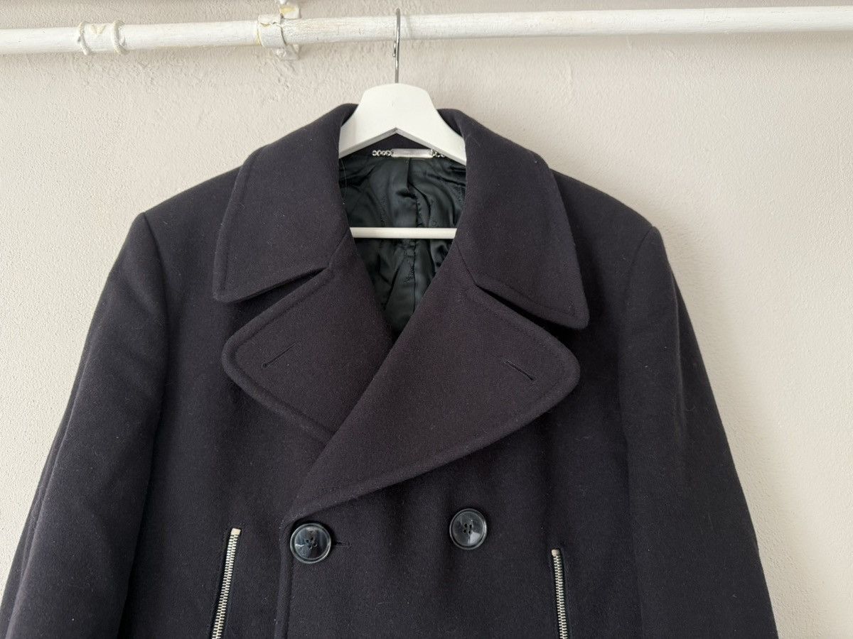 Dolce & Gabbana Dolce & Gabbana Navy Wool Peacoat with Zip Pockets Size US M / EU 48-50 / 2 - 4 Thumbnail