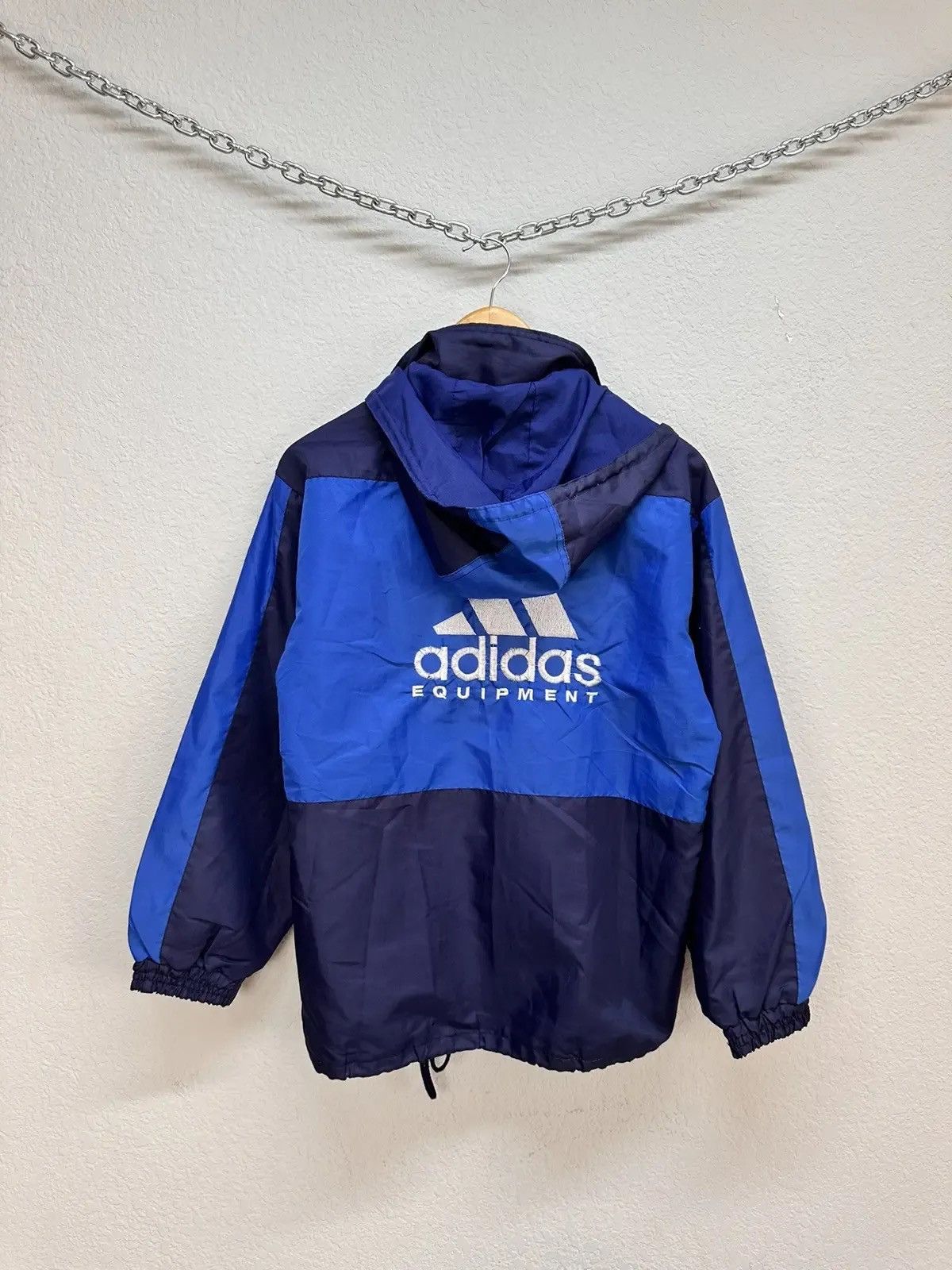 Adidas × Japanese Brand × Vintage 1980s ADIDAS EQUIPMENT WINDBREAKER EMBROIDERED LOGO Size US M / EU 48-50 / 2 - 1 Thumbnail