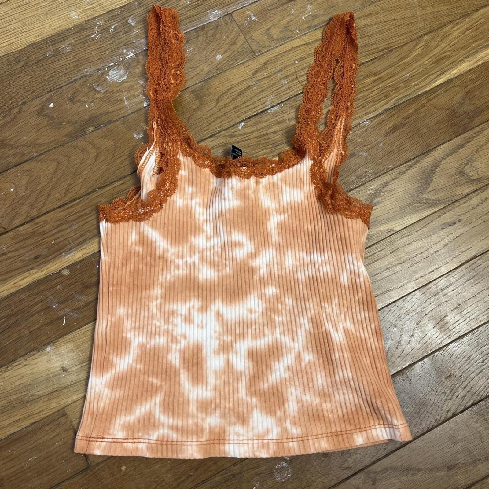 Forever 21 y2k tie dye tank top lace trim Size S / US 4 / IT 40 - 4 Thumbnail