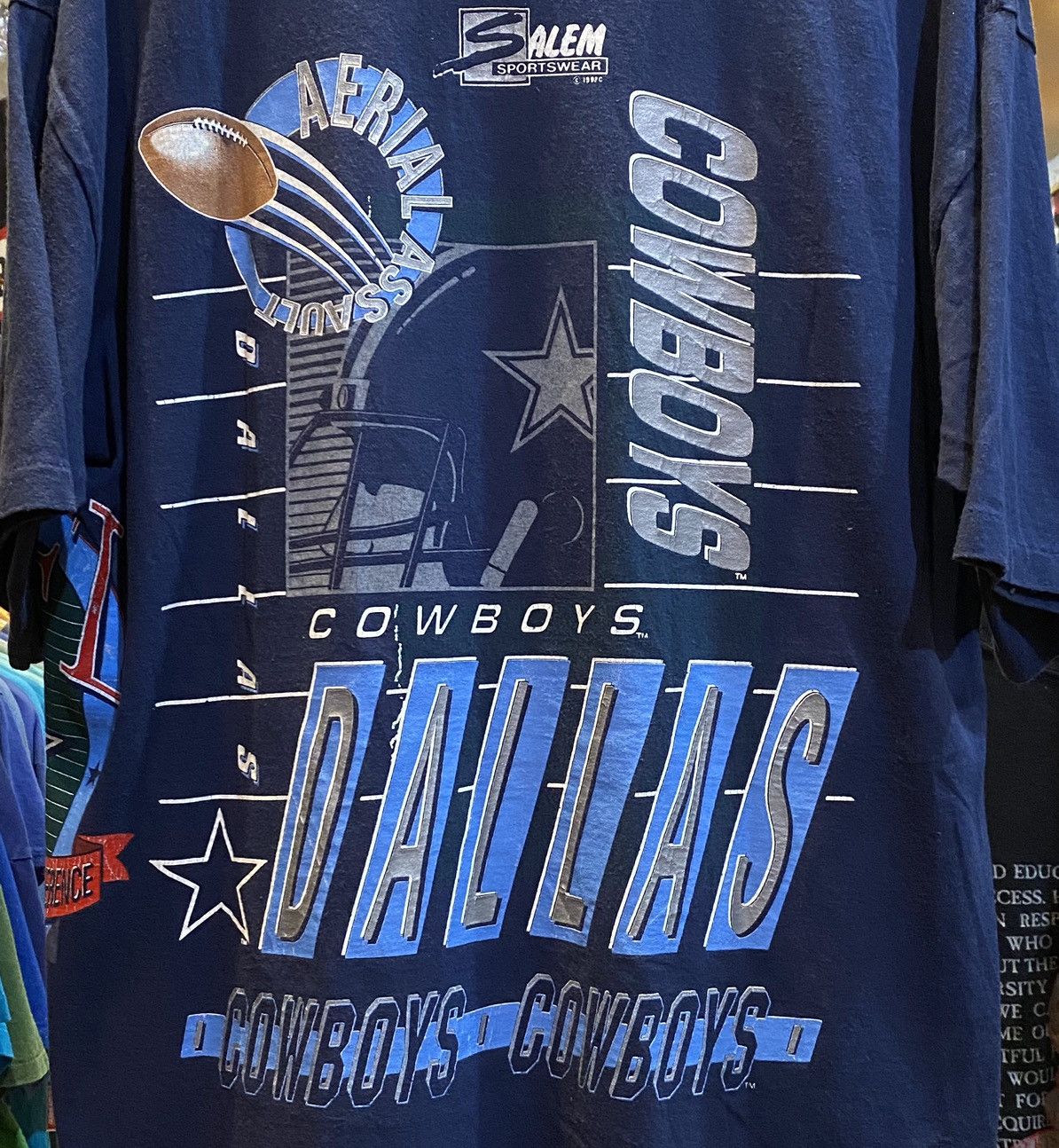 NFL × Vintage Dallas Cowboys salem tag 1992 All Over Print vintage Size US XL / EU 56 / 4 - 7 Thumbnail