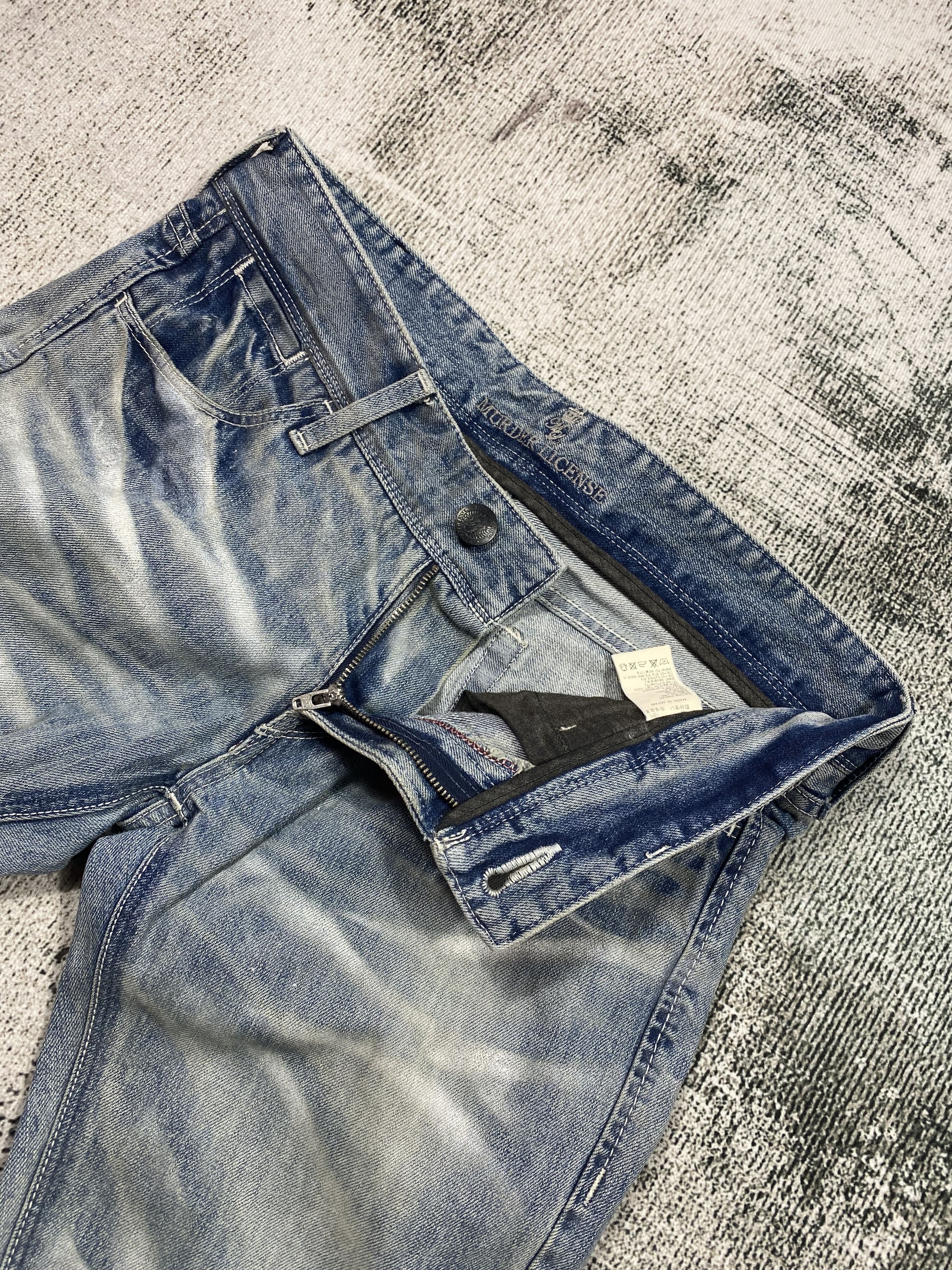 Japanese Brand RARE🔥Japanese Flare Bootcut Honeycomb Faded Low Rise Size US 32 / EU 48 - 8 Thumbnail