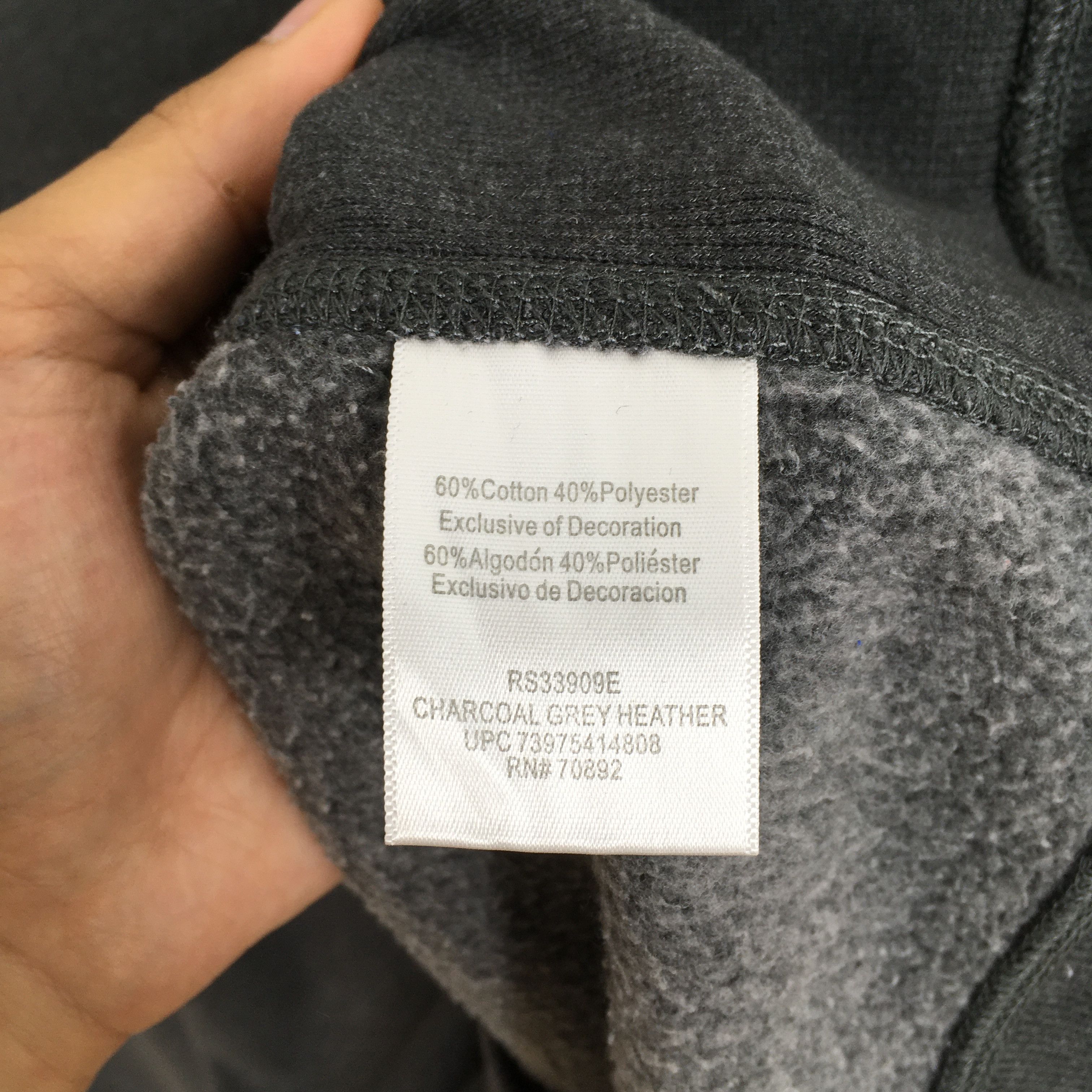 Russell Athletic × Vintage Vintage 90s Russell Athletic Gray Sweatshirt Large Size US L / EU 52-54 / 3 - 4 Thumbnail