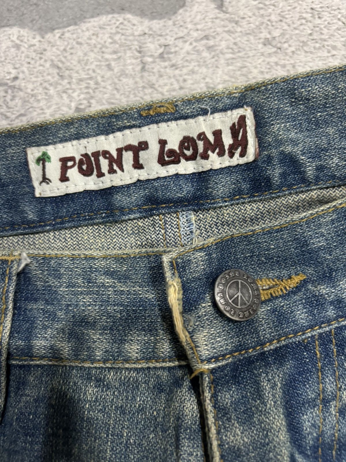 Gosha Rubchinskiy × If Six Was Nine RARE🎌POINT LOMA ☮️ I❤️SURF DISTRESSED DENIM JEANS Size US 32 / EU 48 - 9 Thumbnail