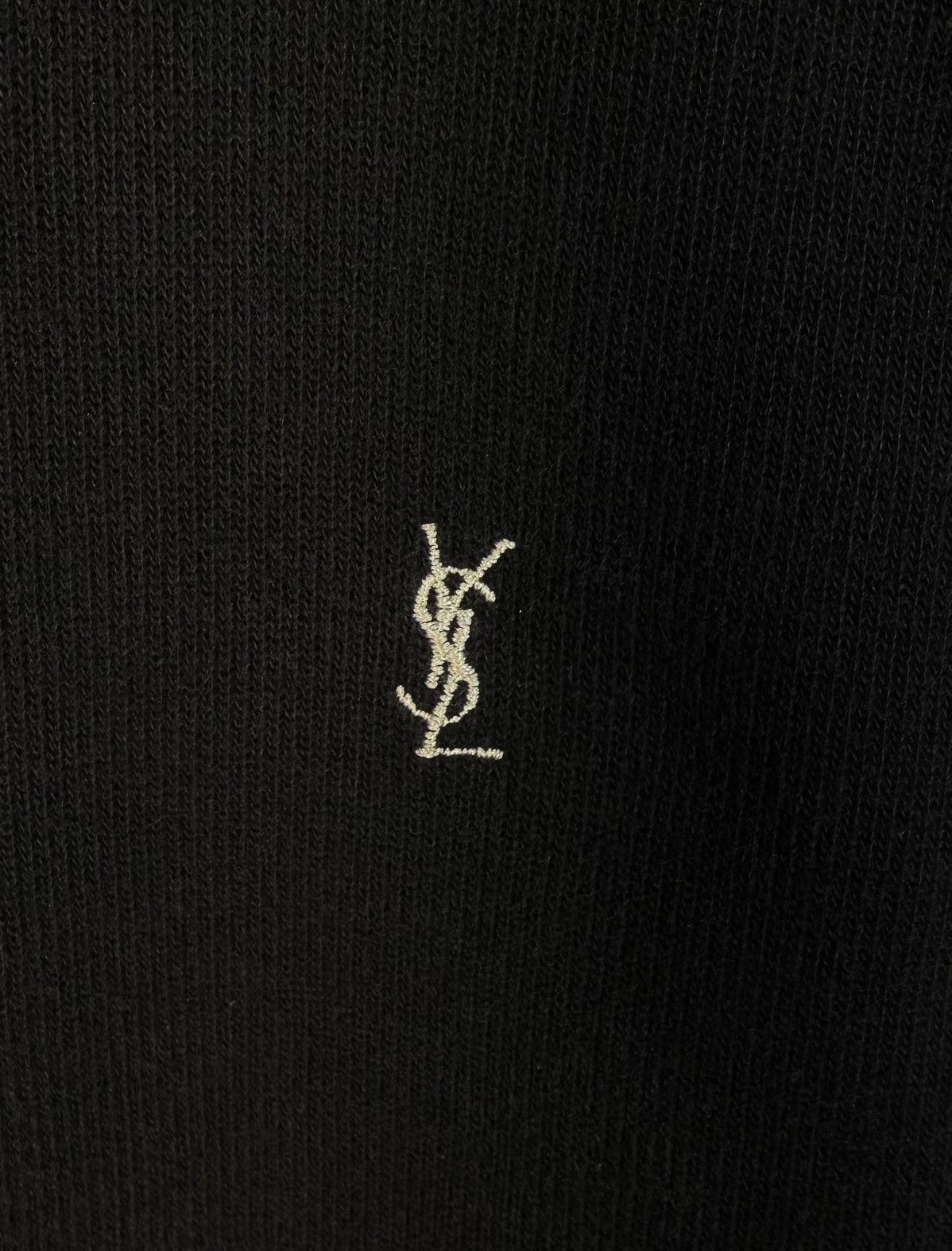 Yves Saint Laurent 90s YSL Sweatshirt 1/4 Quarter Zip Black Vintage Sweater Size US XXL / EU 58 / 5 - 13 Thumbnail