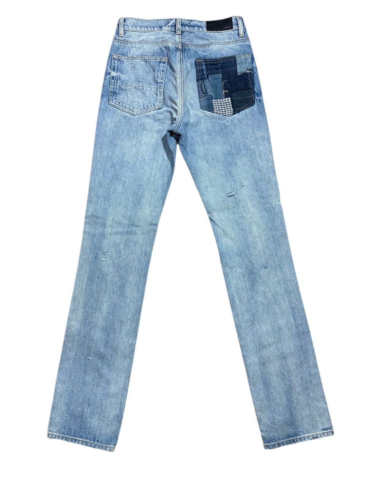 Amiri Amiri Plaid Distressed Skinny Jeans Size 28 Size US 28 / EU 44 - 5 Thumbnail