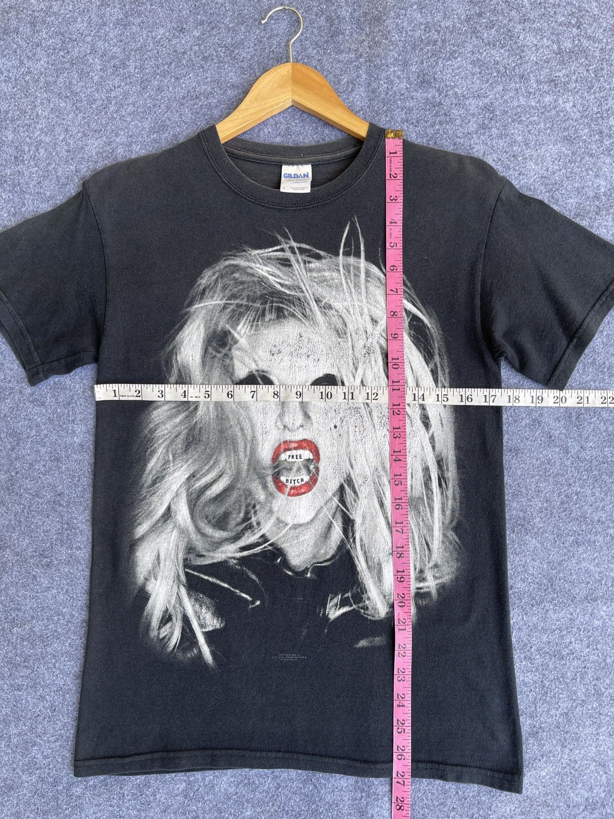 Last Drop🔥Rare🔥SUN FADED Lady Gaga Free Bitch T Shirt