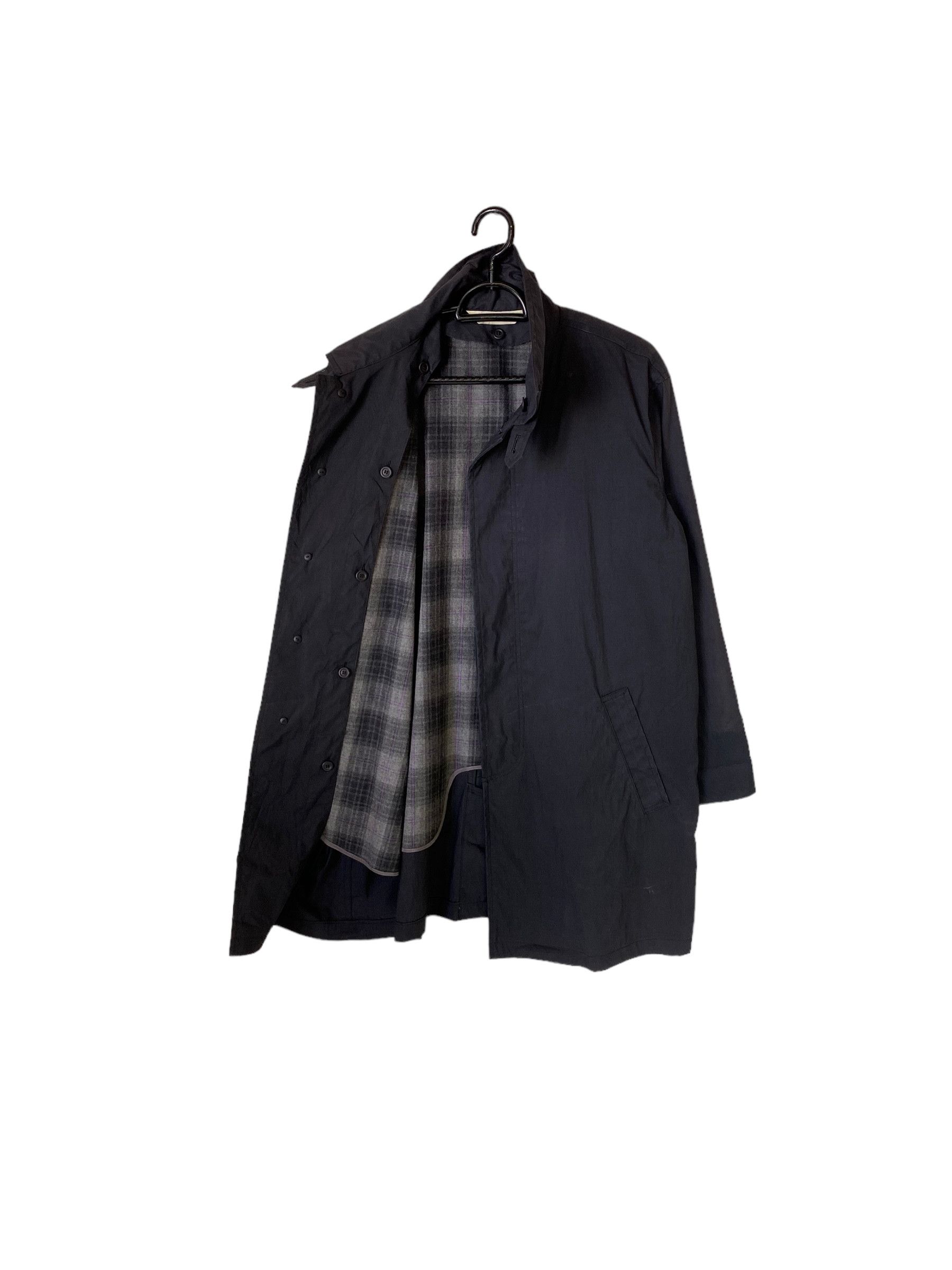 Plantation Issey miyake plaid line coat