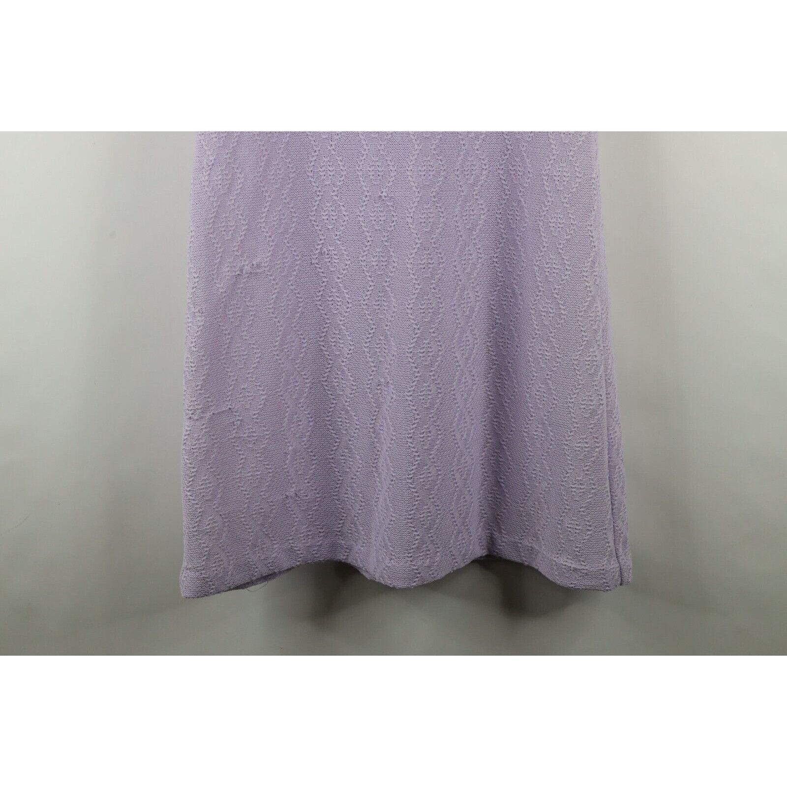 Vintage Vintage 70s Geometric Sheer Crochet Lace Knit Dress Size XXL / US 16-18 / IT 52-54 - 16 Thumbnail