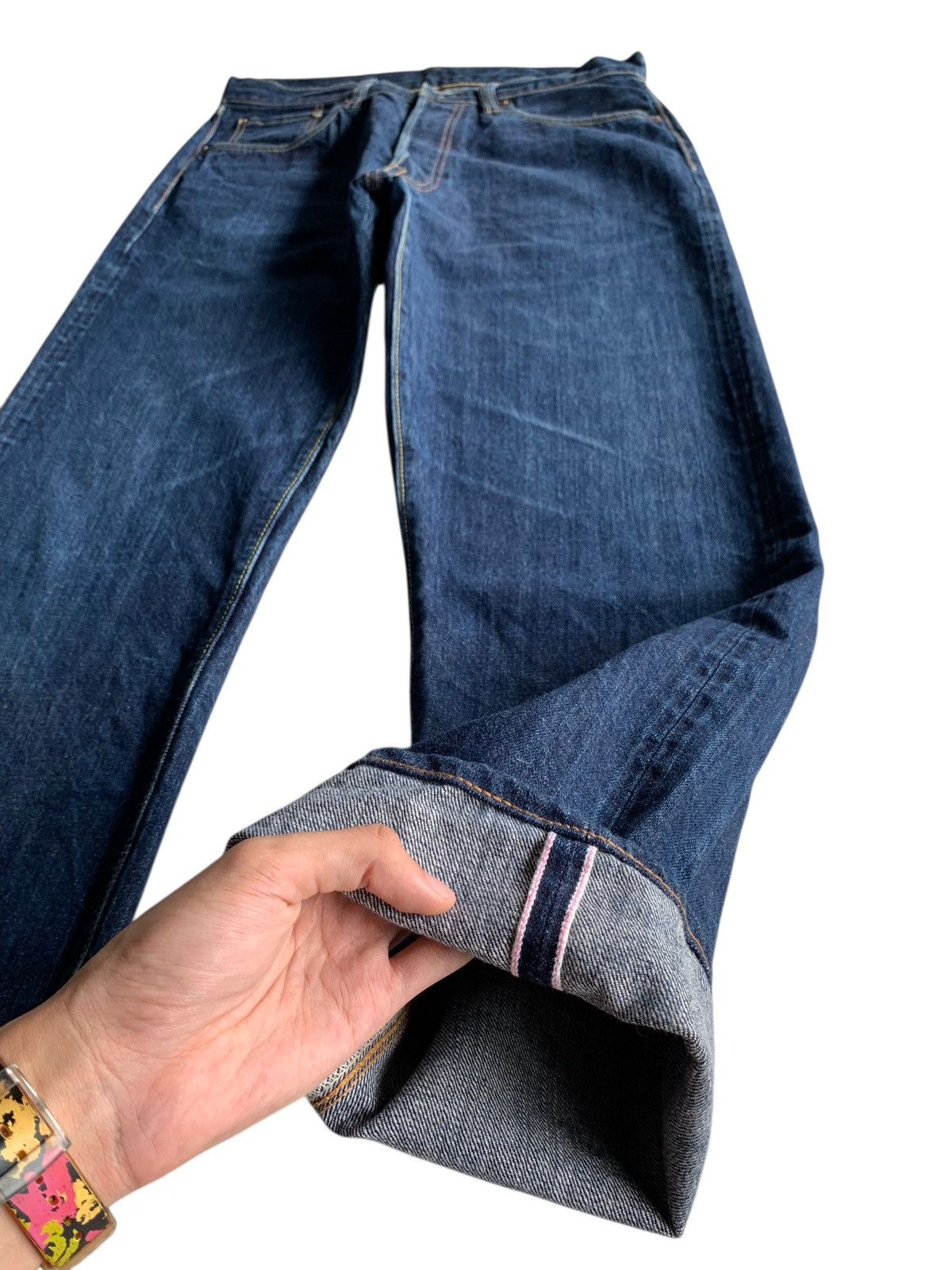 Sugar Cane VINTAGE SUGAR CANE’S STAR SELVEDGE BUTTON FLY JAPANESE DENIM Size US 32 / EU 48 - 6 Thumbnail