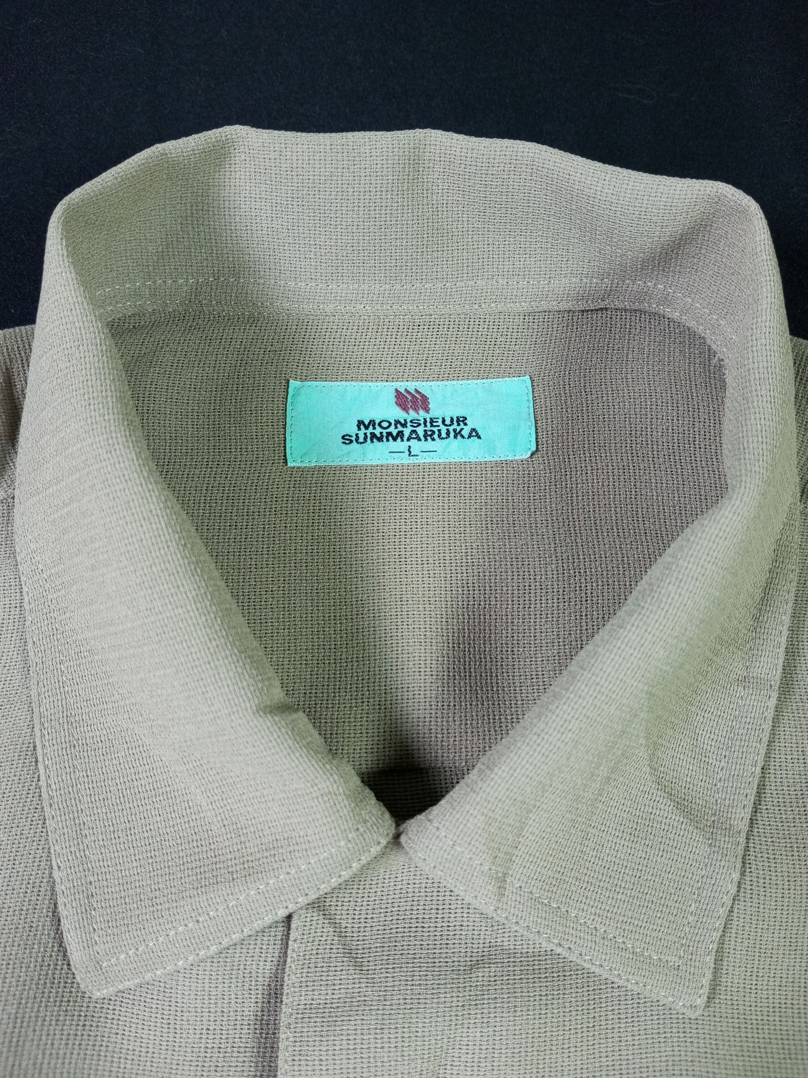 Japanese Brand 🔥Japanese brand Monsieur Sunmaruka Hawaii style shirt Size US L / EU 52-54 / 3 - 5 Thumbnail